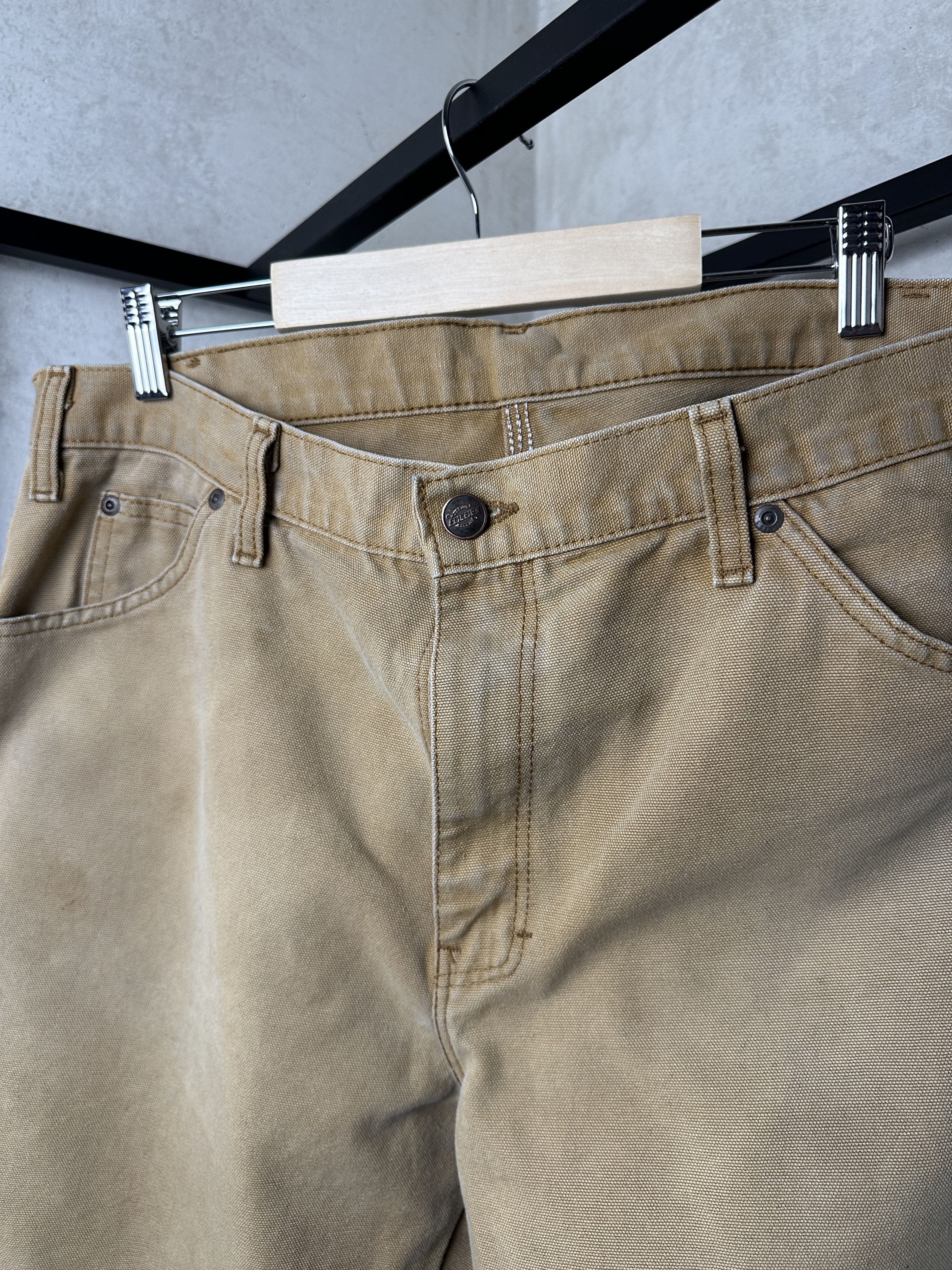 Dickies Dickies Jeans Carpenter Mens Camel Work Builder Pants Size US 36 / EU 52 - 3 Thumbnail