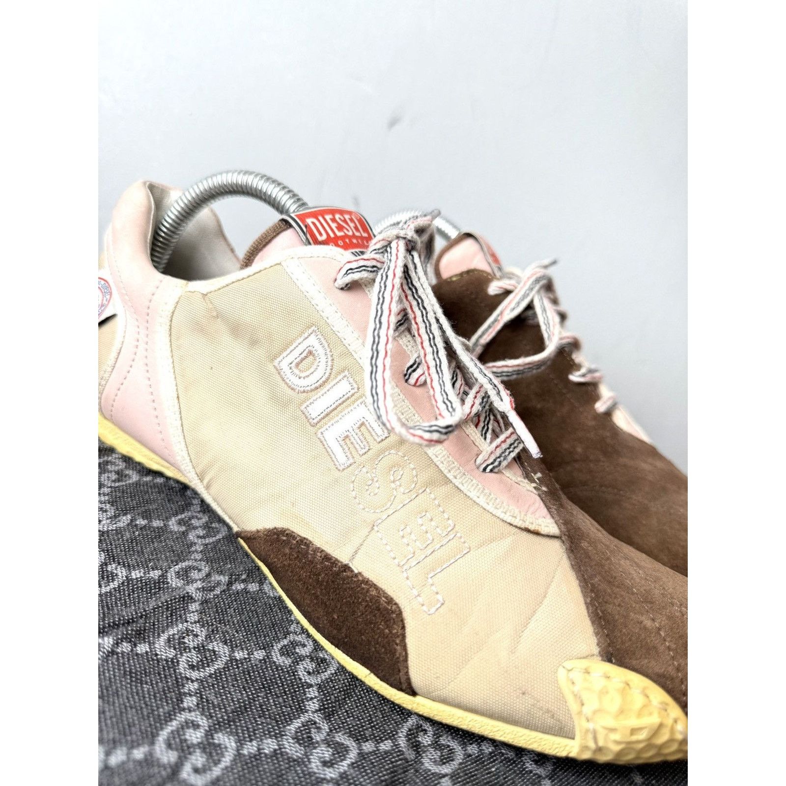 Diesel 💥Rare! Vintage Diesel Low Top Design Suede Sneakers Size US 8 / IT 38 - 10 Thumbnail
