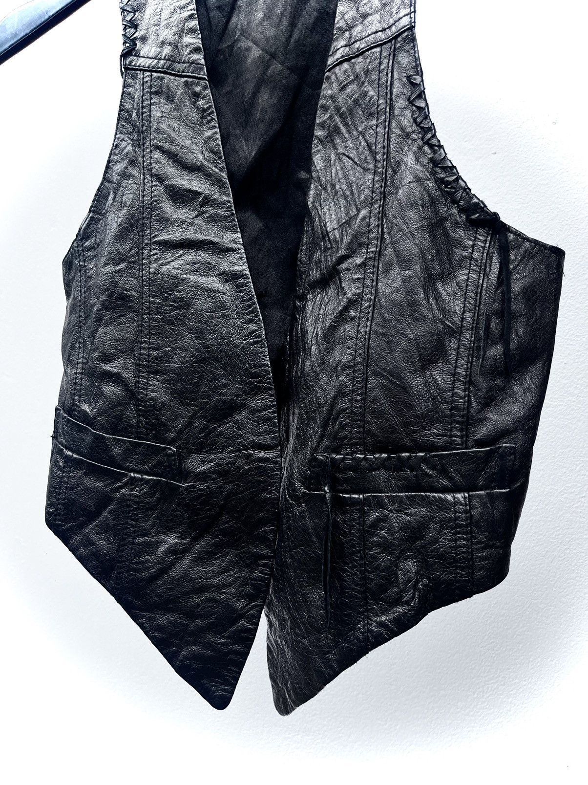 GOA 2000s G.O.A Avant-Garde Leather Vest Size US S / EU 44-46 / 1 - 4 Thumbnail
