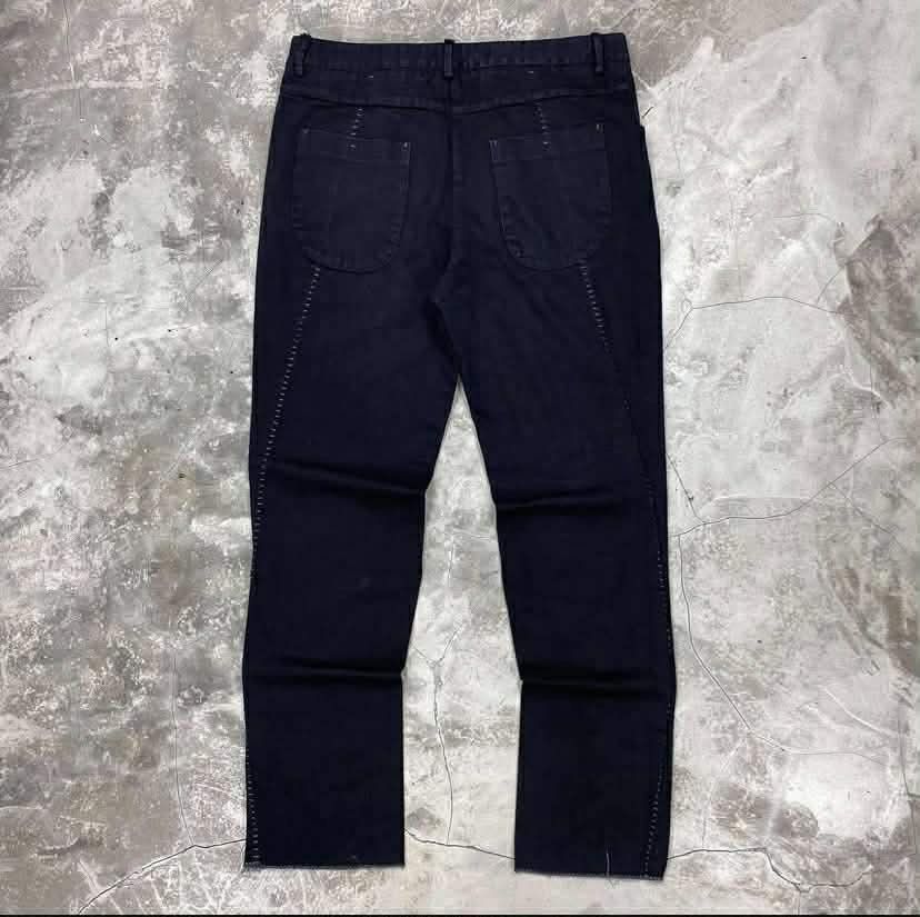 Label Under Construction Fly Yarn J Shape Pants Black Size US 34 / EU 50 - 1 Thumbnail