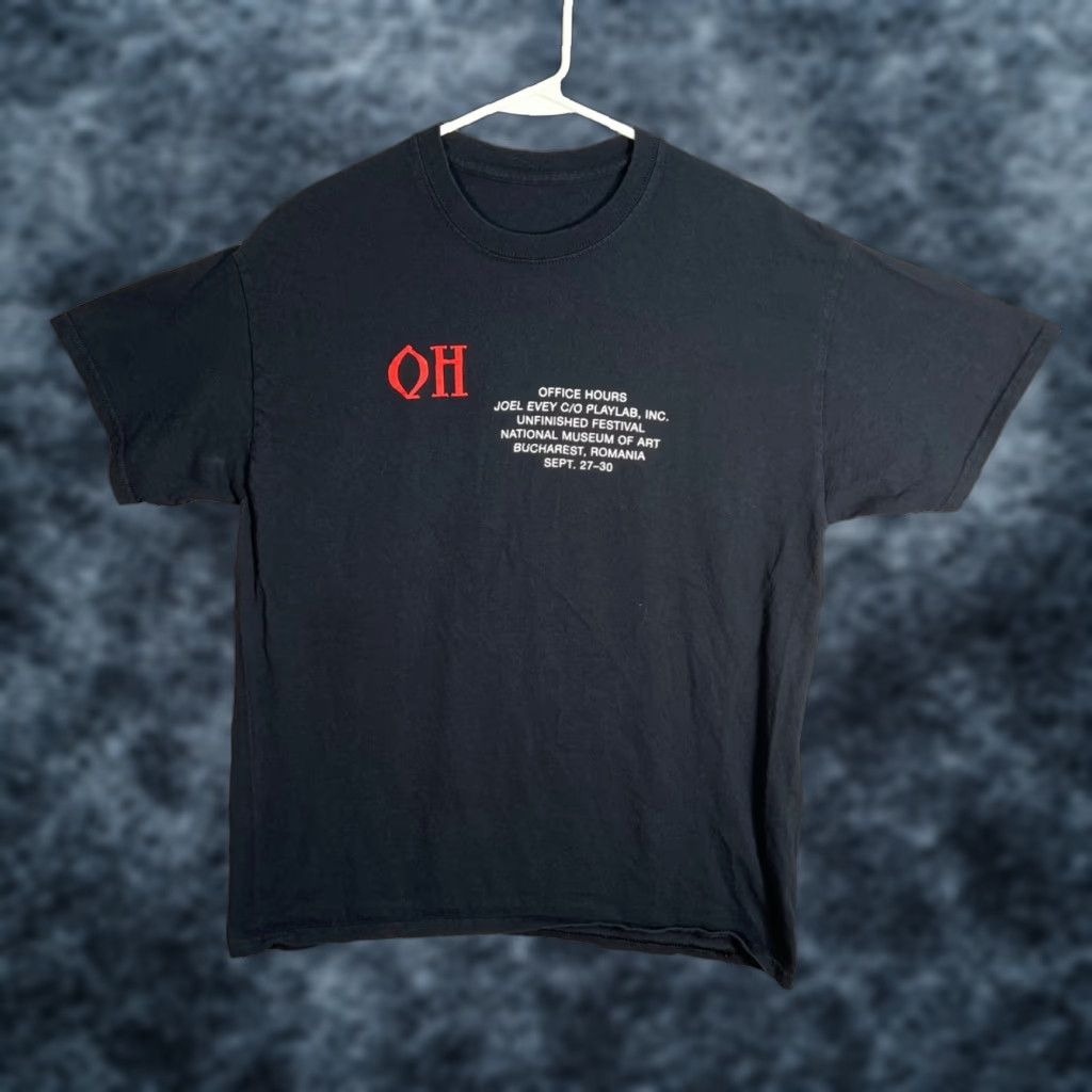Vintage VINTAGE Unbranded T-Shirt Office Hours Art Black Adult Medium Mens Crew Neck Short Sleeve Size US L / EU 52-54 / 3 - 1 Thumbnail