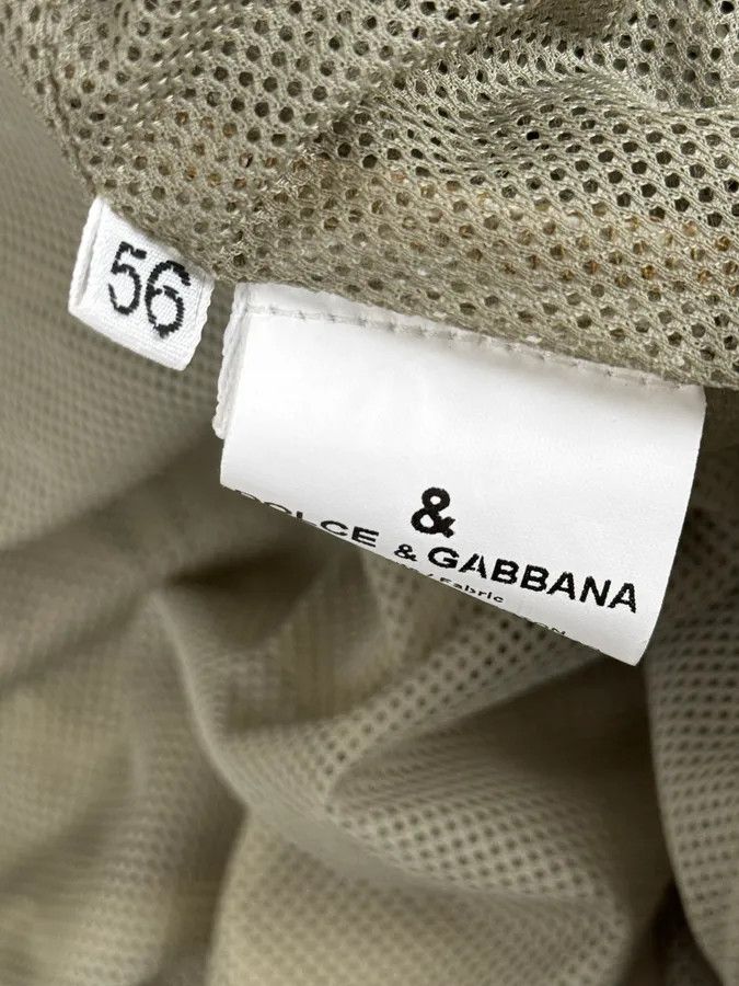 Dolce & Gabbana 2000s Dolce & Gabbana Buttoned Multi-Pocket Beige Jacket Size US XL / EU 56 / 4 - 14 Thumbnail