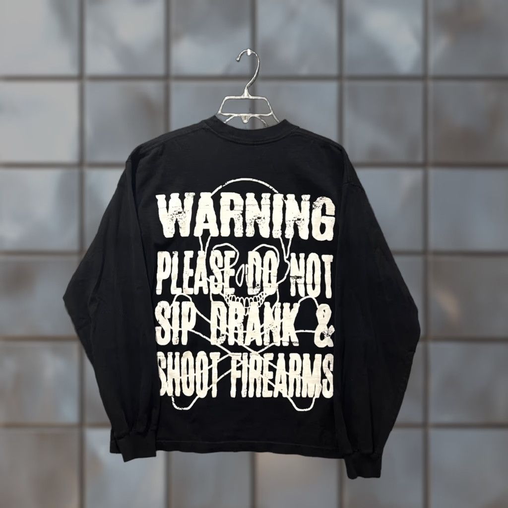 Vintage That’s A Awful Lot Of Cough Syrup Long Sleeve T-Shirt Black L Mens Size L Size US L / EU 52-54 / 3 - 1 Thumbnail