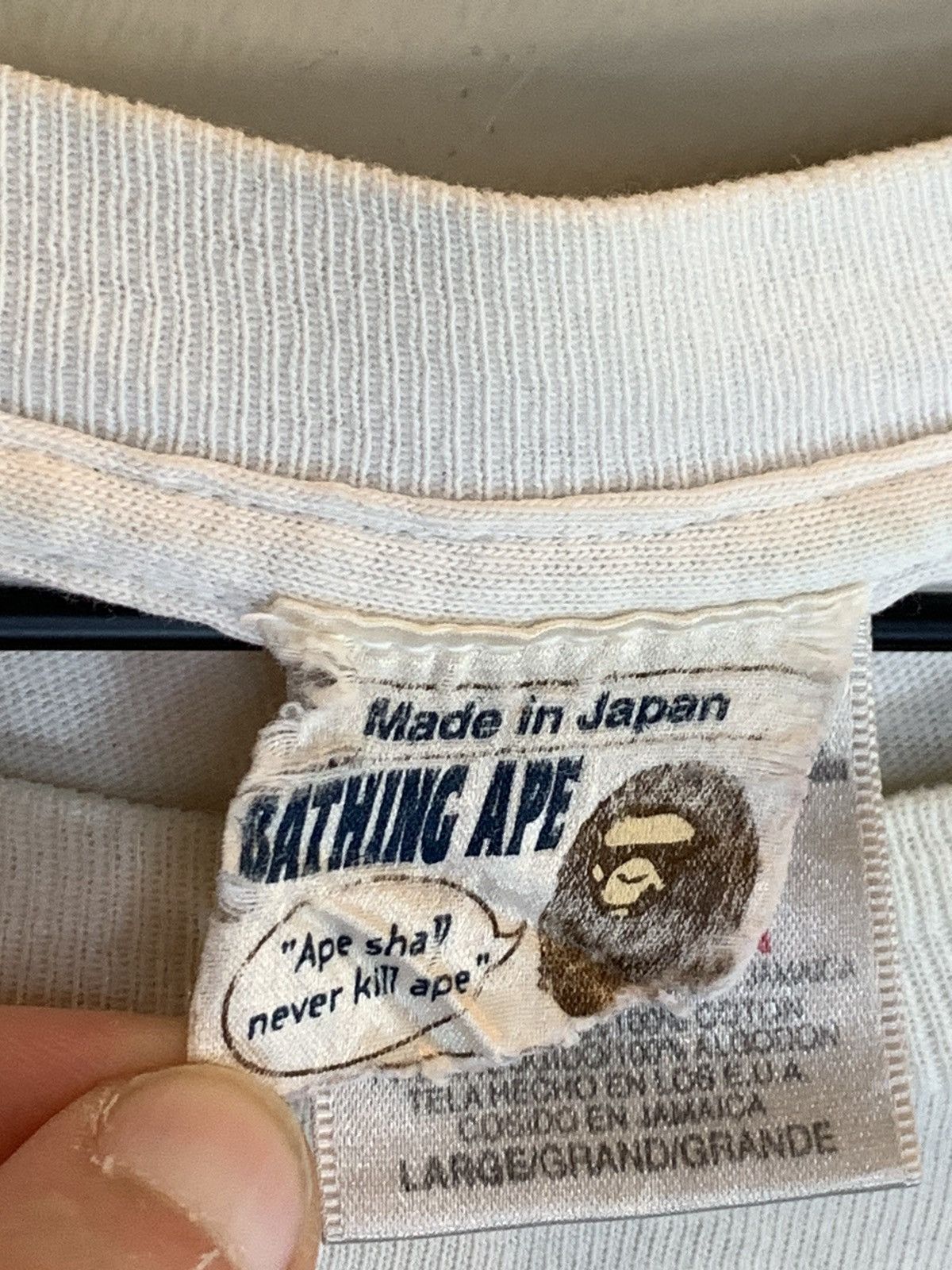 Bape *RARE* Vintage A Bathing Ape Bape Wants You To Go Ape Shirt Size US L / EU 52-54 / 3 - 6 Thumbnail