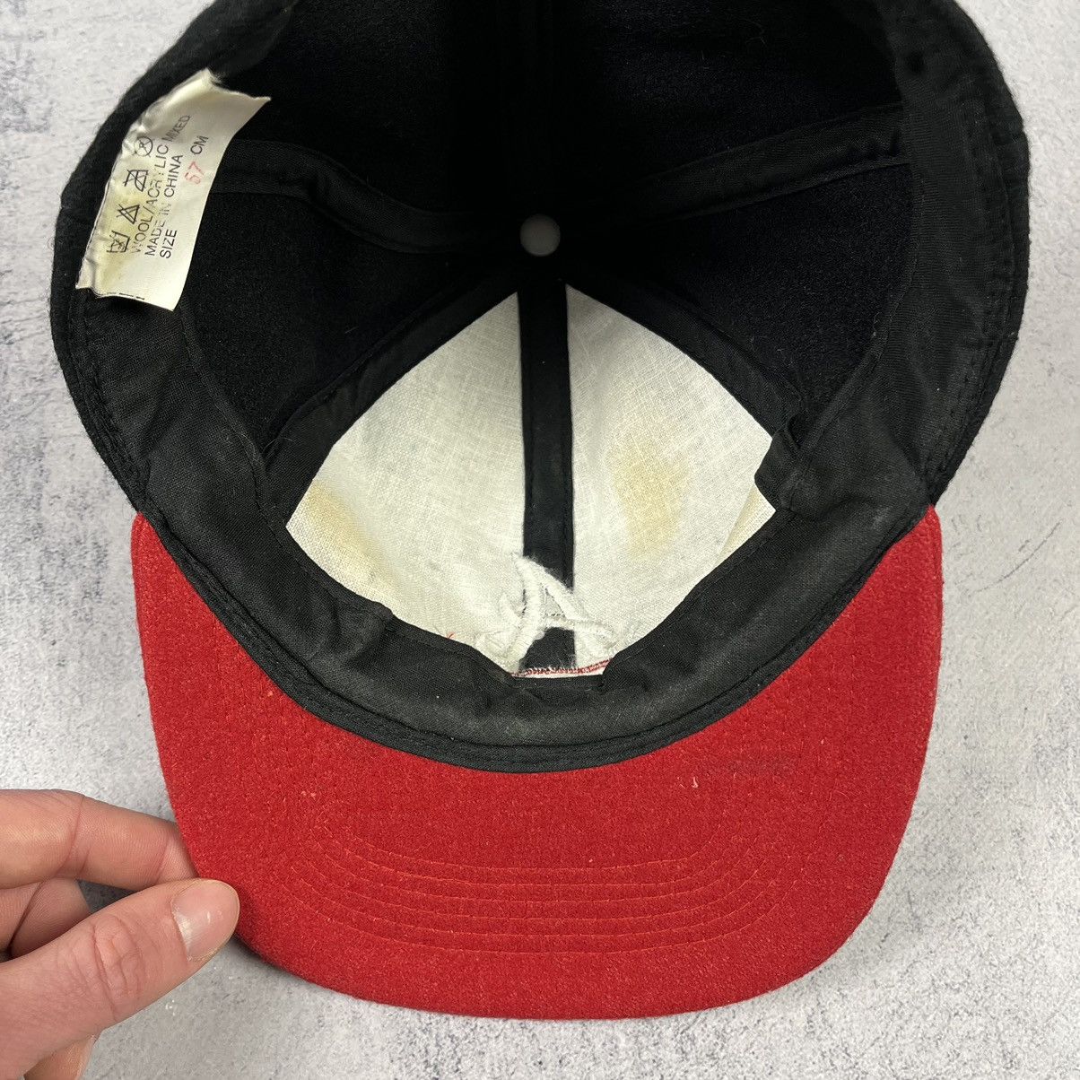 MLB Vintage Atlanta Braves wool rare MLB cap 90’s Size ONE SIZE - 10 Thumbnail