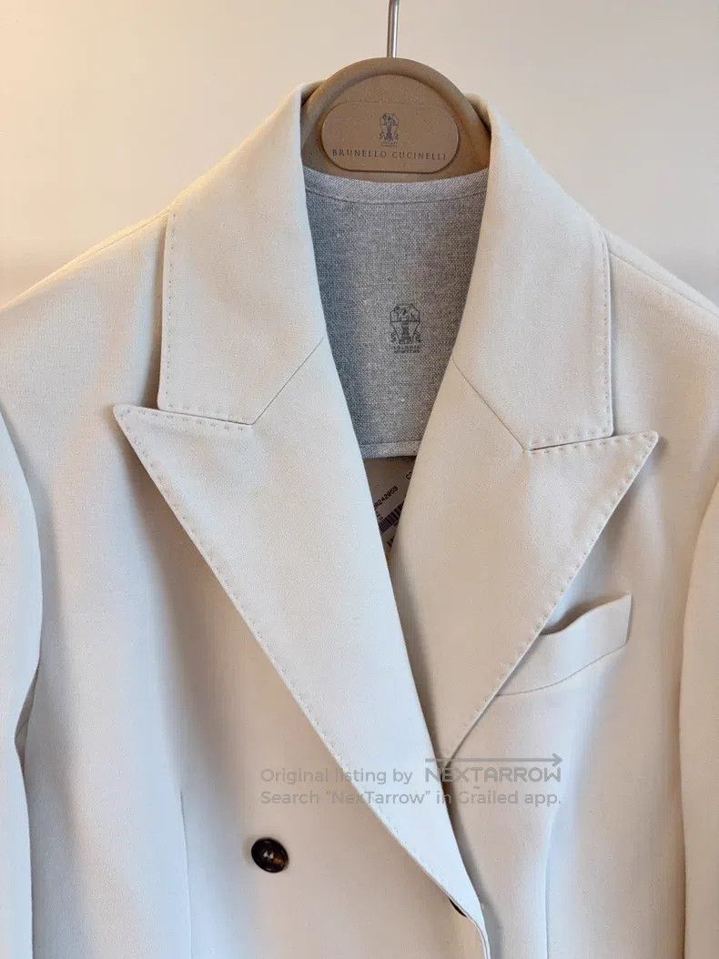 Brunello Cucinelli Brunello Cucinelli Double Breasted Suit Size S / US 4 / IT 40 - 4 Thumbnail