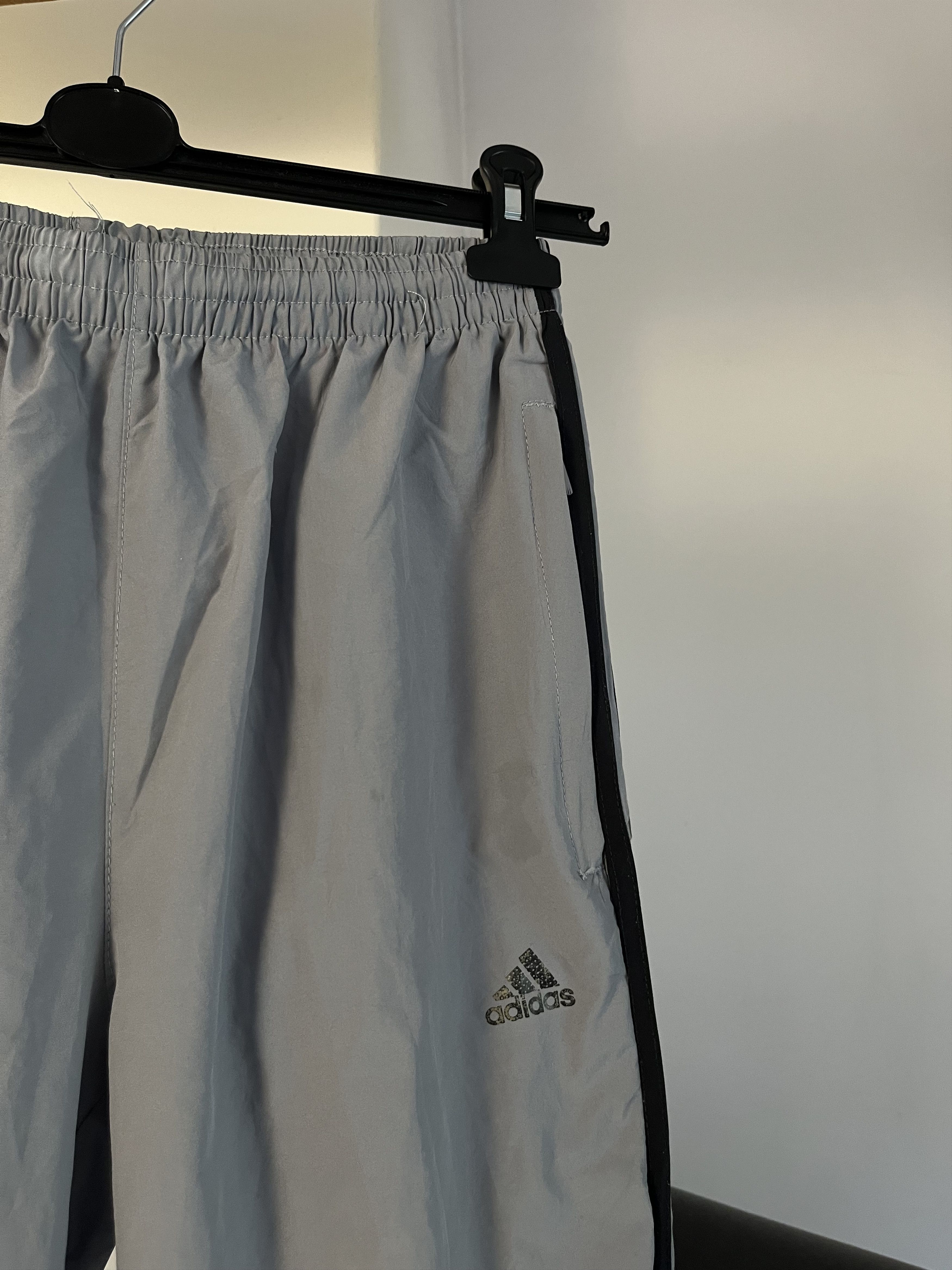 Adidas × Vintage y2k Adidas Parachute Nylon Baggy Striped Track Pants Size US 32 / EU 48 - 4 Thumbnail