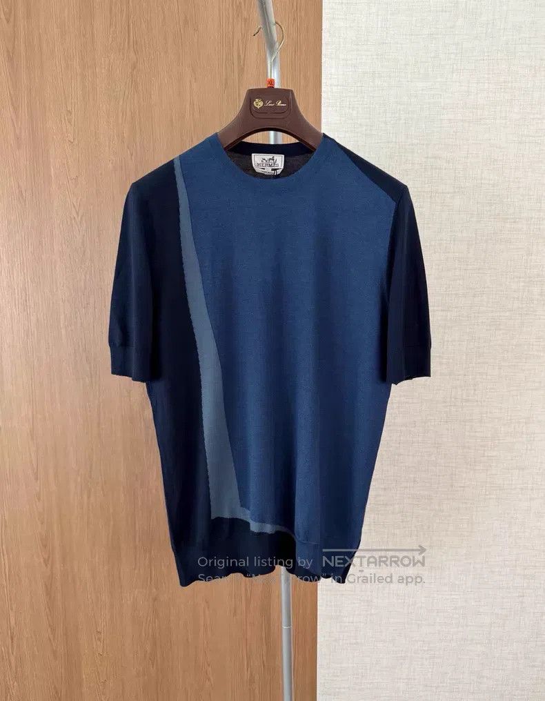 Hermes Hermes Short Sleeve Knit T-Shirt for Spring and Summer Size US XL / EU 56 / 4 - 1 Thumbnail