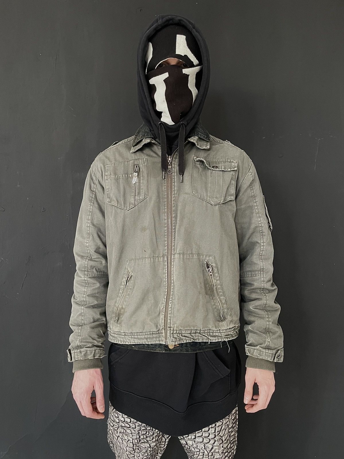 Vintage Vintage Military Field Jacket Distressed Faded Workwear L Size US XL / EU 56 / 4 - 1 Thumbnail