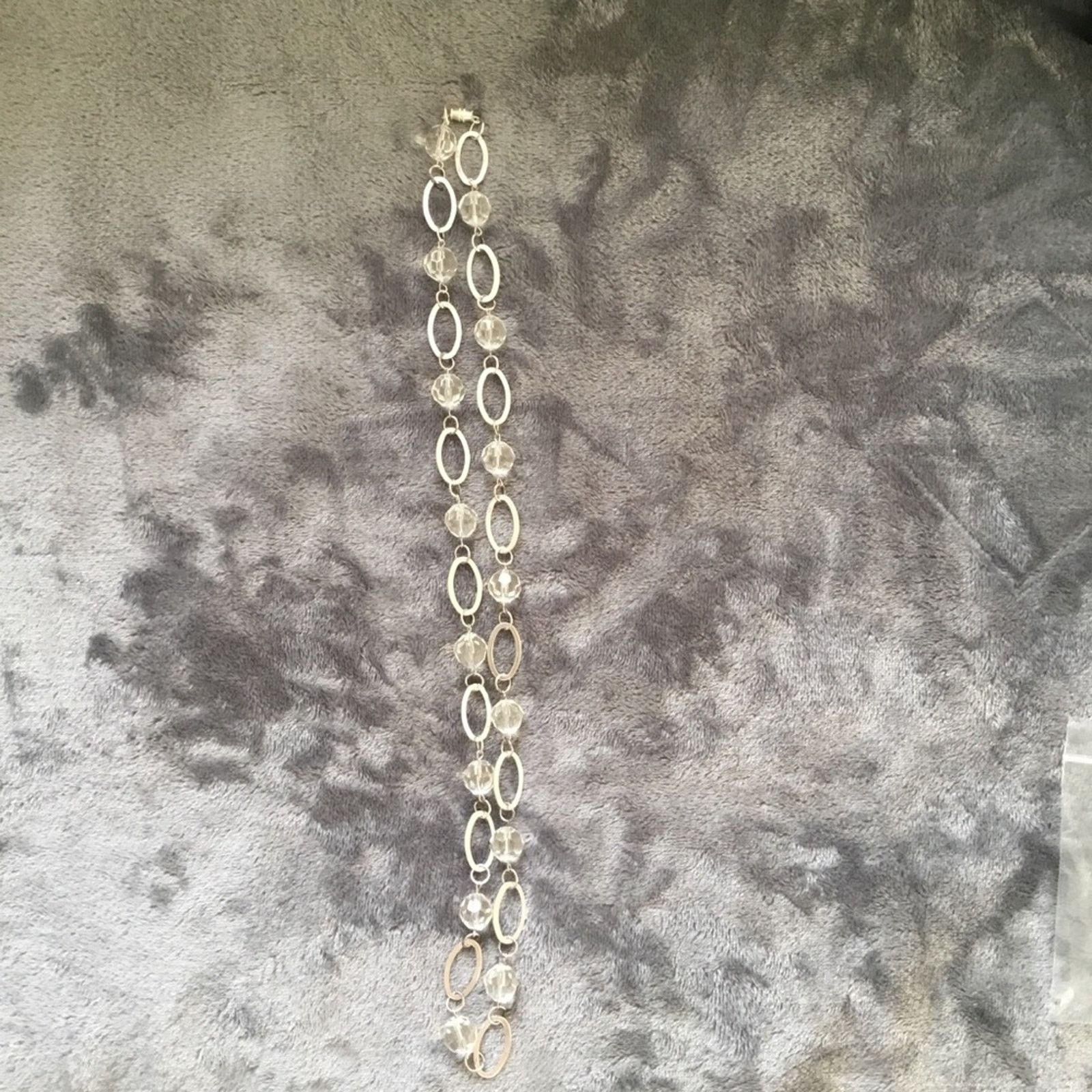 Other Silver Oval Chain-link Crystals Set Size ONE SIZE - 1 Thumbnail