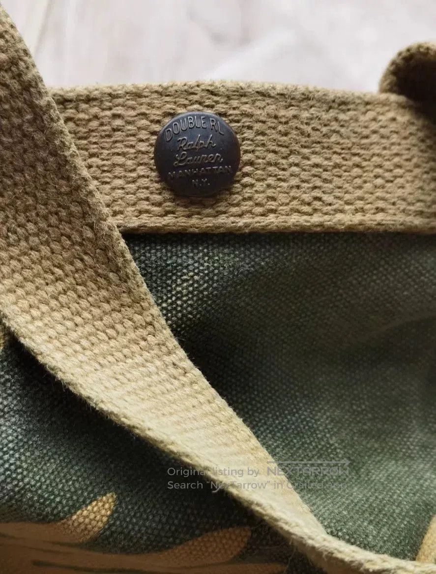 RRL Ralph Lauren rare vintage military tote bag. Size ONE SIZE - 5 Thumbnail