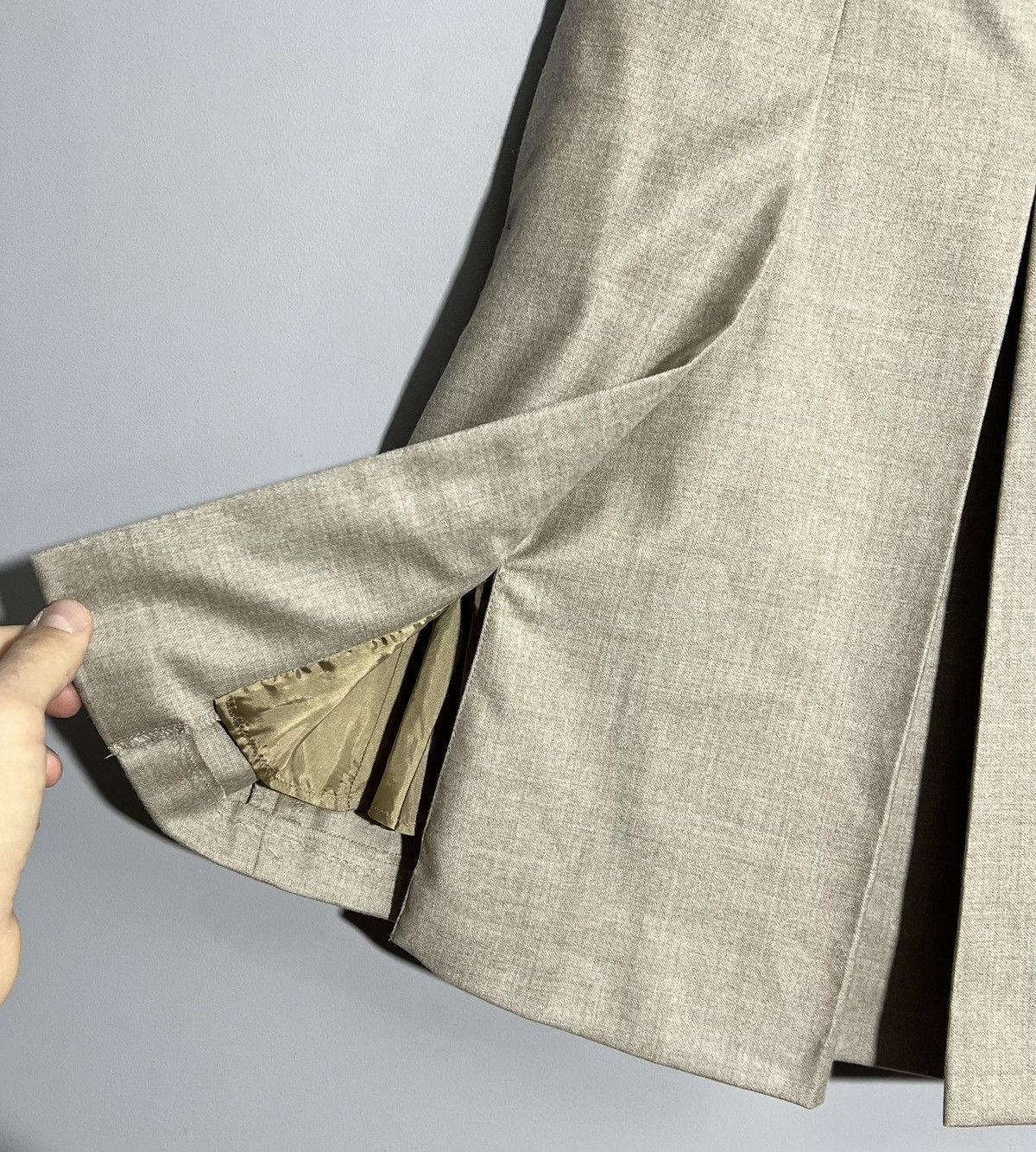 Max Mara × Vintage Max Mara Studio Sand Skirt Size 26" / US 2 / IT 38 - 4 Thumbnail