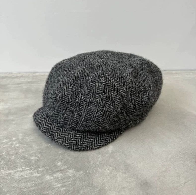 The Real McCoy's The Real McCoys Herringbone Eight-point Cap Newsboy Cap Du Size ONE SIZE - 2 Thumbnail