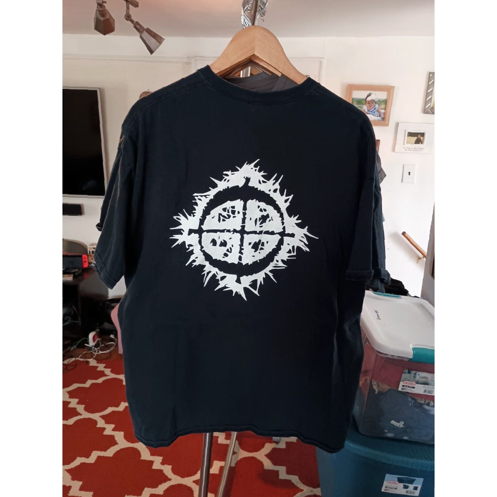Gildan VINTAGE Project Chaos T-shirt Black 2XL Men Death Metal Gothic Gildan Shirt Mens Size US XXL / EU 58 / 5 - 4 Thumbnail