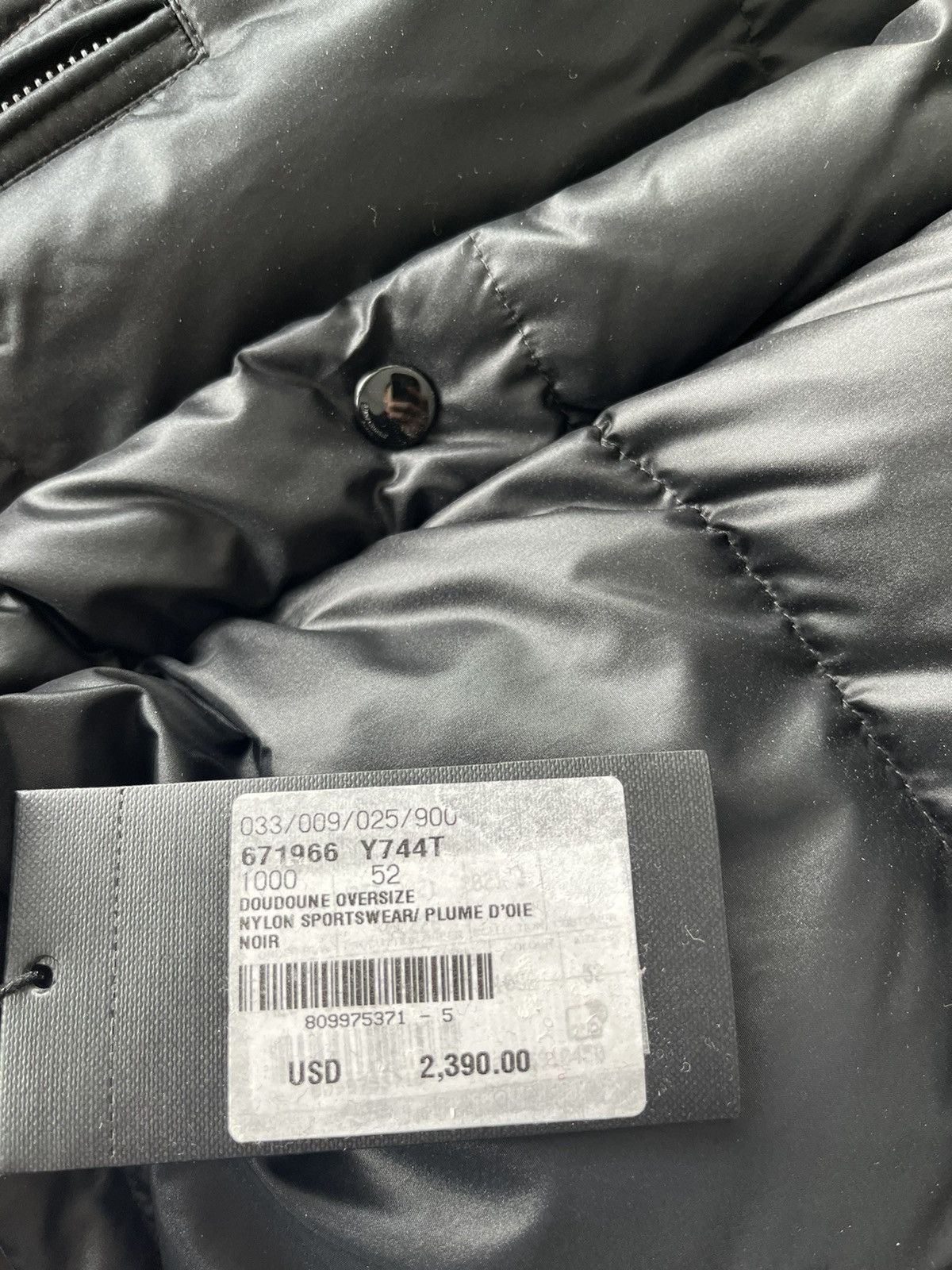 Hedi Slimane × Saint Laurent Paris × Yves Saint Laurent Runway $2,650 Brand New 90% Goose Down Saint Laurent Coat Size US L / EU 52-54 / 3 - 4 Thumbnail