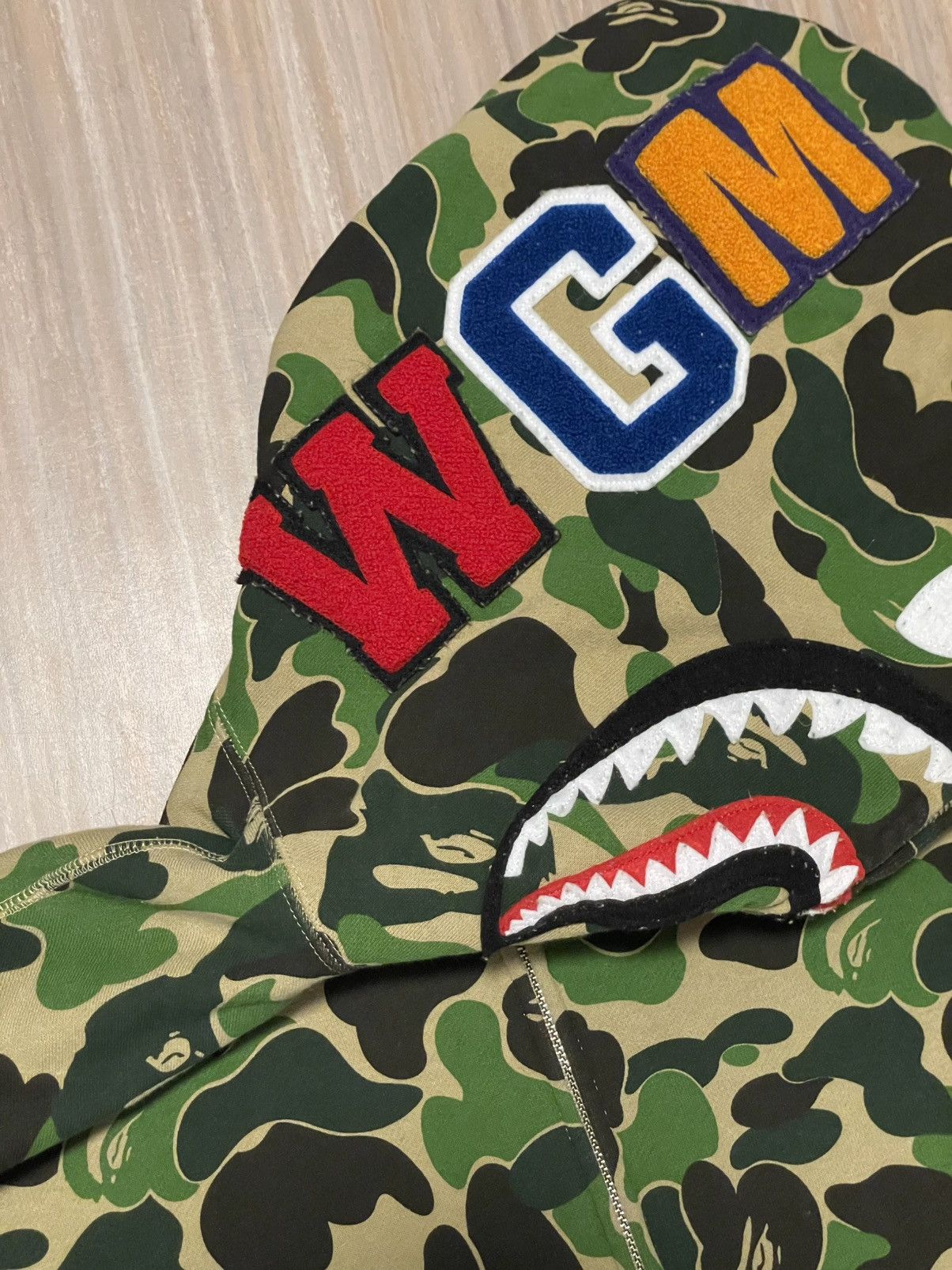 Bape ABC Camo Shark Full Zip Hoodie Size US XL / EU 56 / 4 - 3 Thumbnail