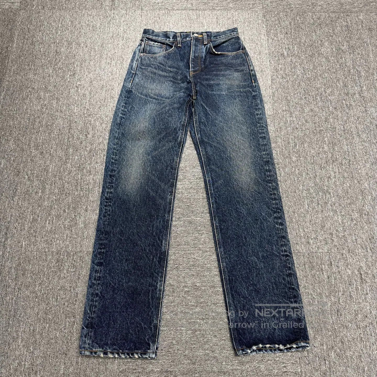 Balenciaga Blue Denim Straight-Leg Jeans Size 30. Size US 30 / EU 46 - 1 Thumbnail