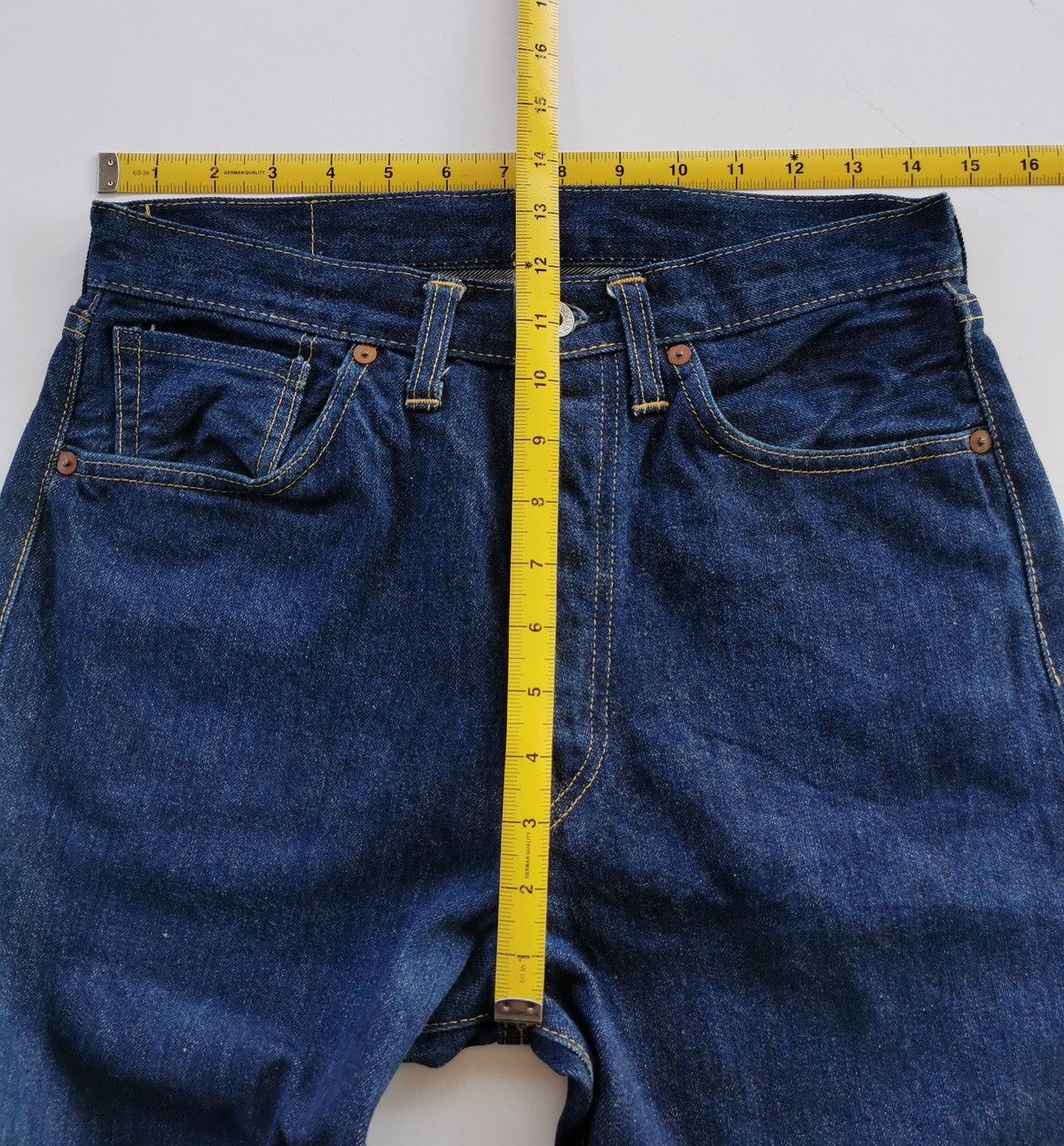LVC × Levi's × Levi's Vintage Clothing Levis S501XX Selvedge Denim Jeans Rare Design Size US 29 - 15 Thumbnail