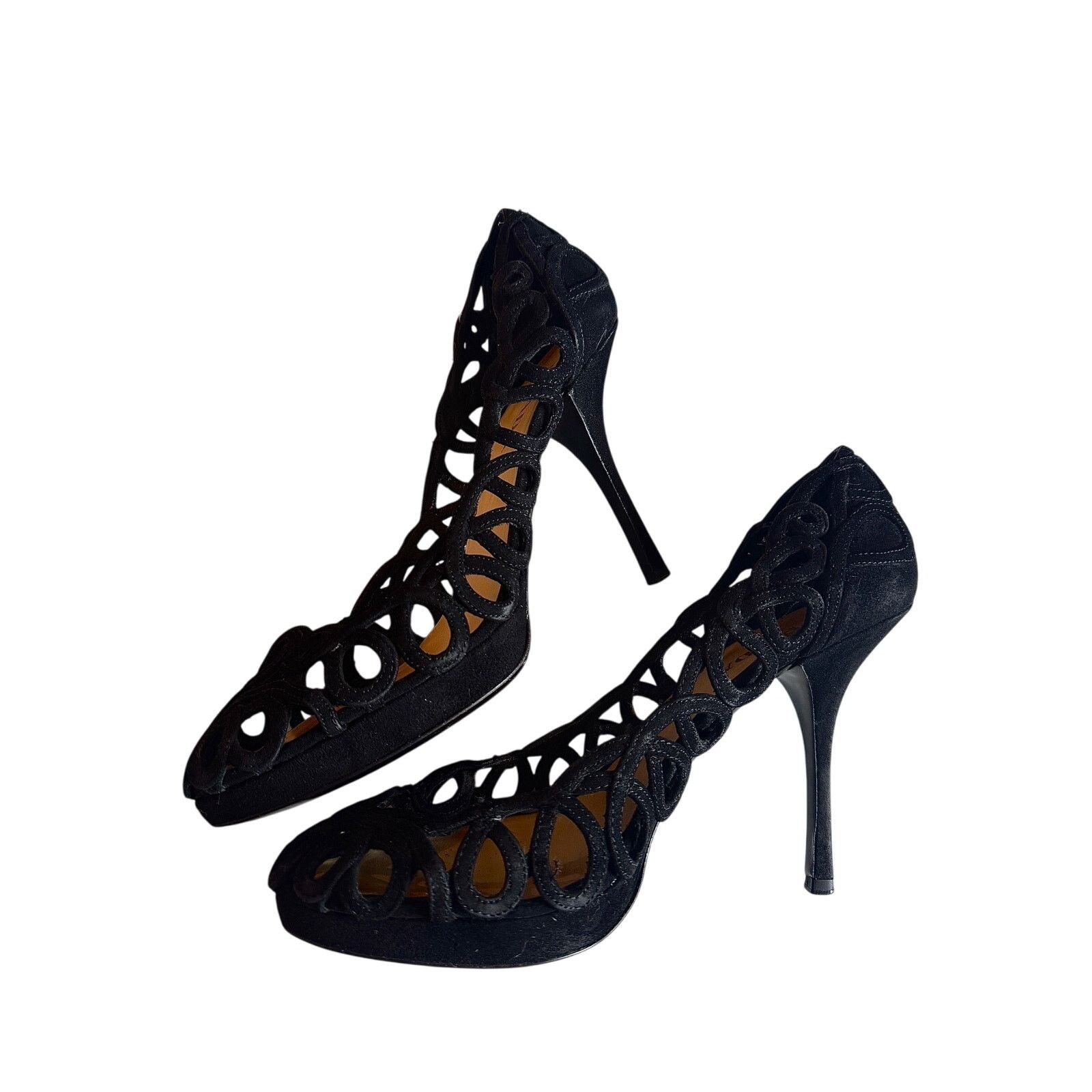 Prada Prada Suede Lasercut Accents Pumps Size US 8 / IT 38 - 1 Thumbnail