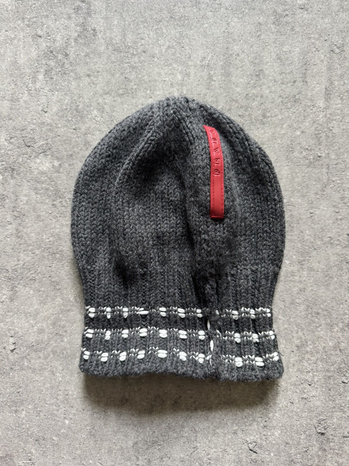 Prada Vintage Prada Red Tab Wool Hat Size ONE SIZE - 3 Thumbnail