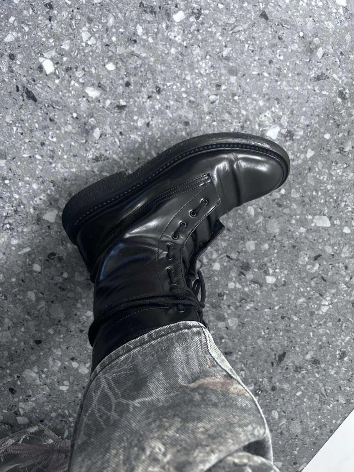 Dior × Hedi Slimane Dior Homme A/W 2007 “navigate” combat boot Size US 9 / EU 42 - 3 Thumbnail