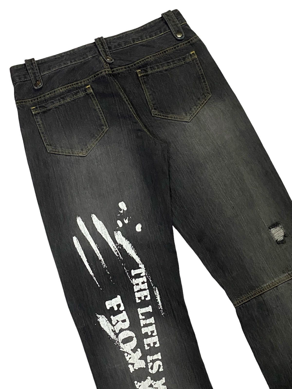 Japanese Brand Sex Pot Revenge Distressed Denim Pants Size US 32 / EU 48 - 18 Thumbnail
