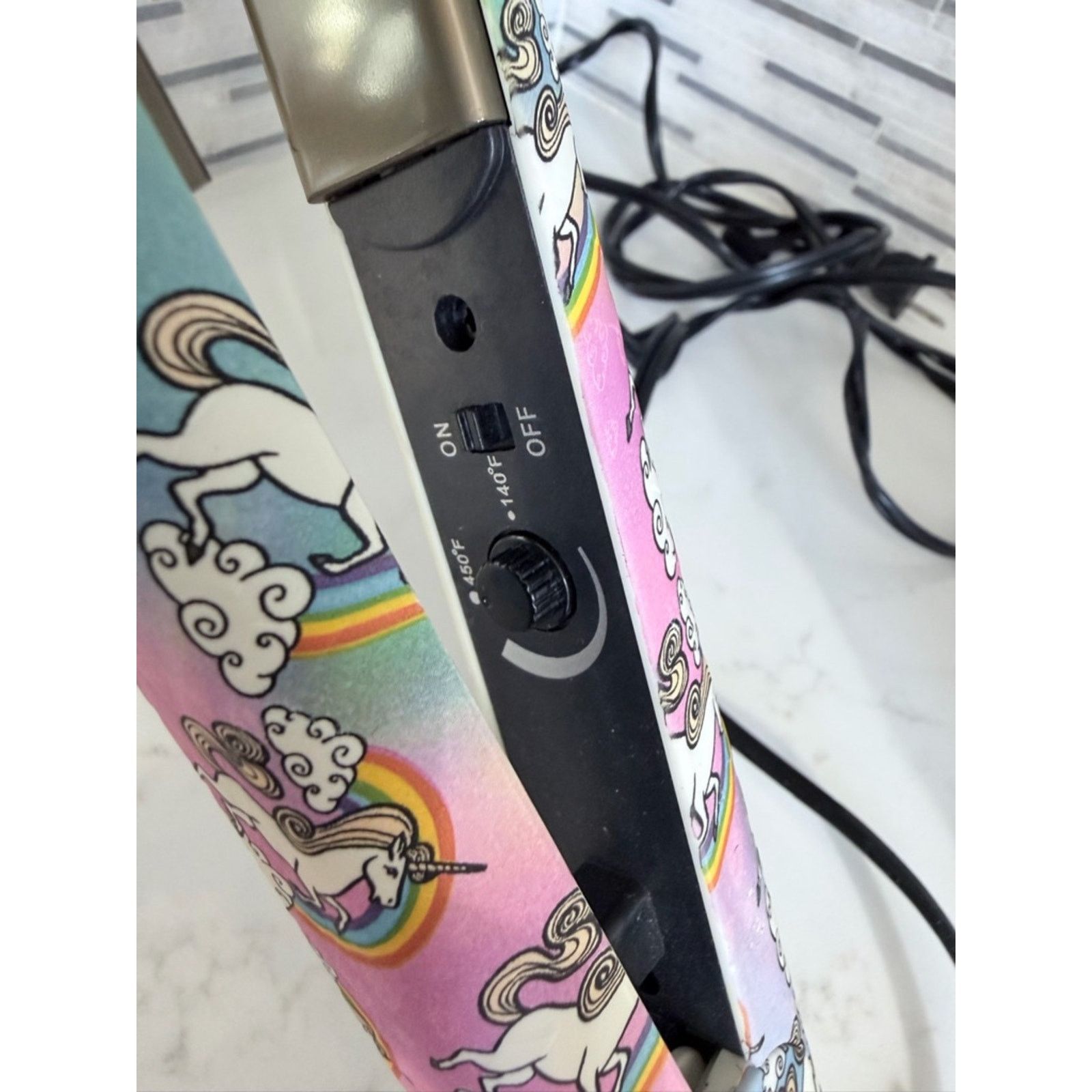 Other PYT Unicorn Rainbow Ceramic Flat Iron Hair Straightener 🎀 Size ONE SIZE - 7 Thumbnail