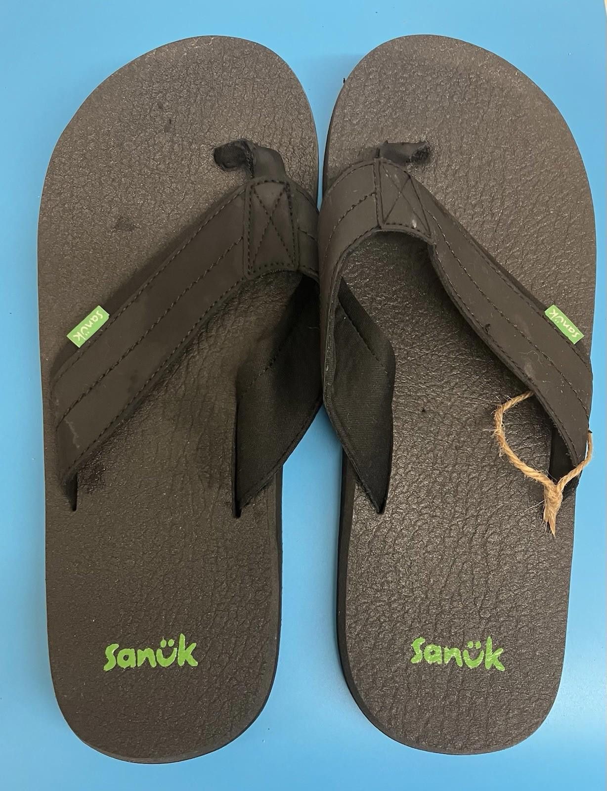 Sanuk Sanuk Ziggy Flip Flops Sandals Men's Size 11 Black NWOT Size US 11 / EU 44 - 3 Thumbnail