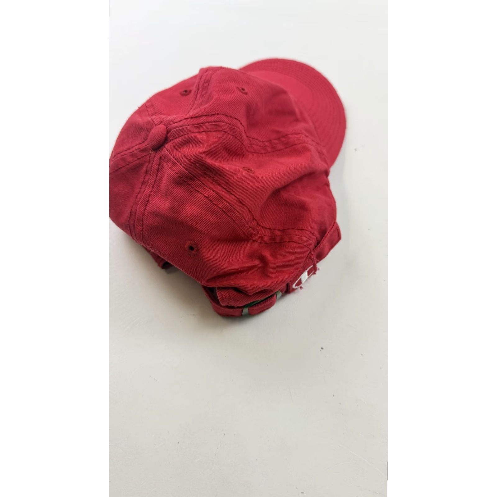 Champion VINTAGE Oregonian Hat Cap Baseball Strap Back Mens One Size Red Logo Casual Size ONE SIZE - 3 Thumbnail