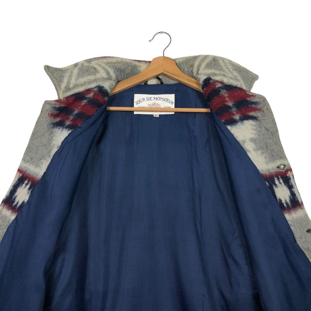 Japanese Brand 🔥VINTAGE WOOL JACKET NAVAJO JOUR DE MONSIEUR ISSEY MIYAKE Size US L / EU 52-54 / 3 - 16 Thumbnail