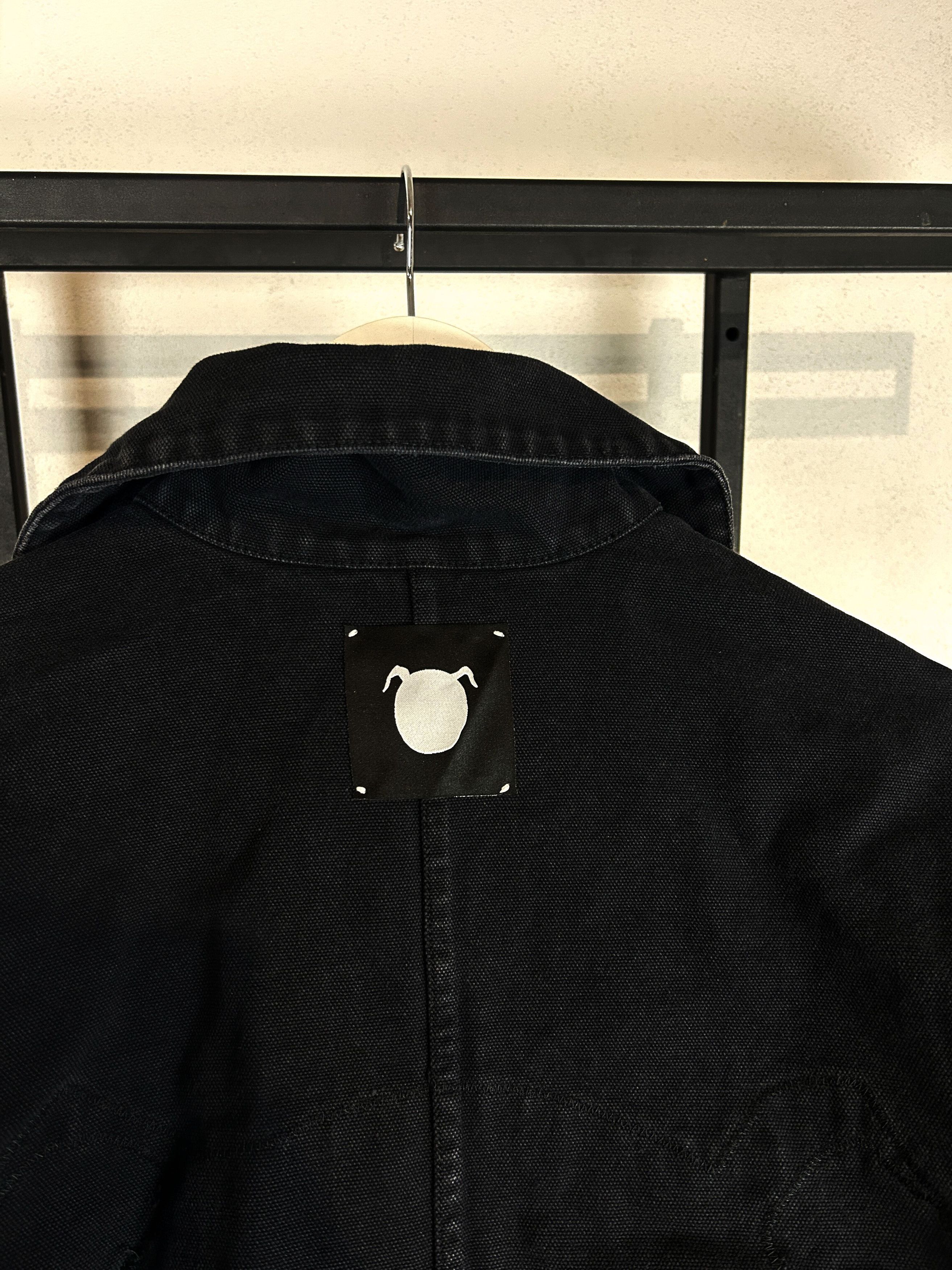 Yohji Yamamoto Distressed Black Cropped Jacket Zip Sleeve Grunge Punk Y2K Size US XL / EU 56 / 4 - 17 Thumbnail