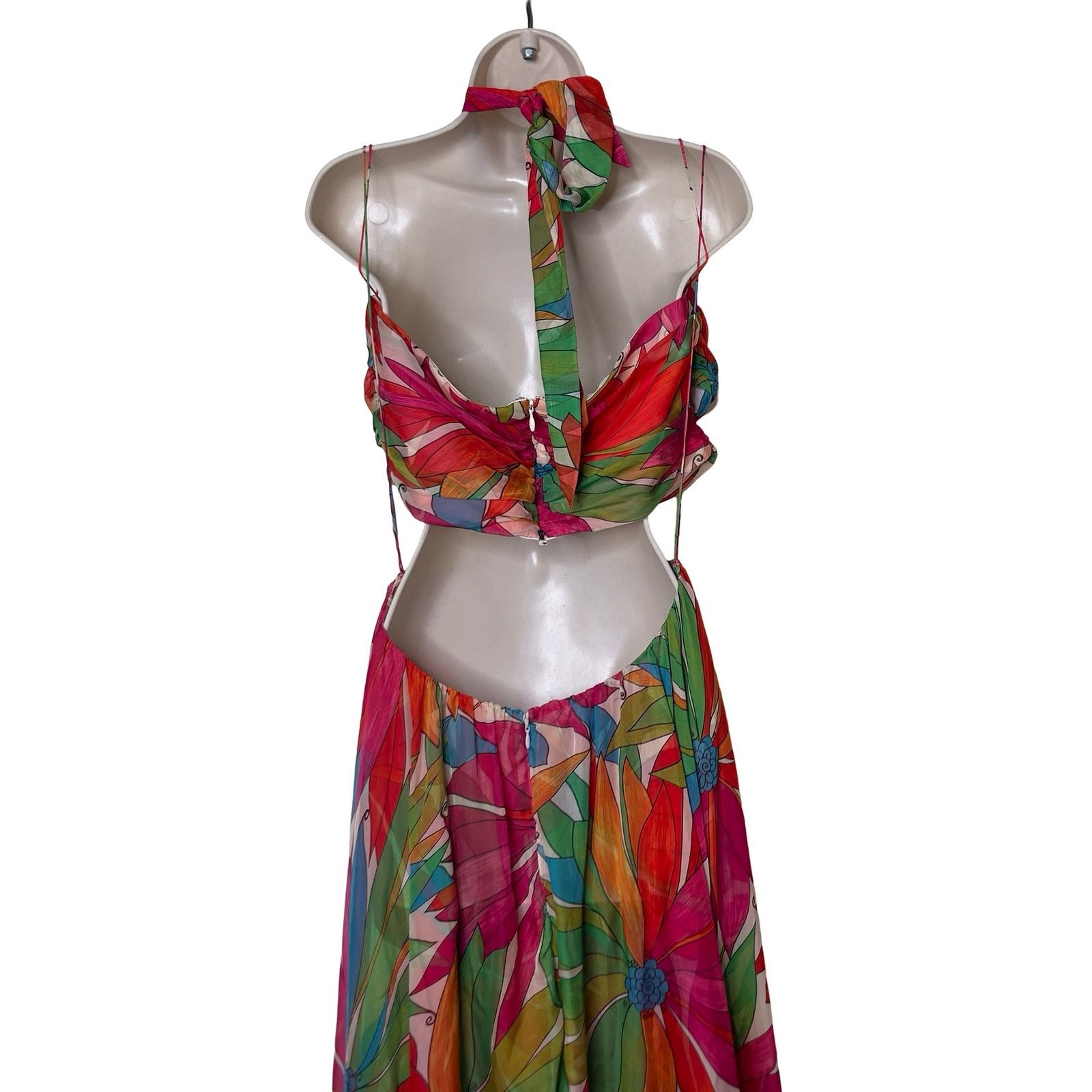 Ronny Kobo Ronny Kobo Natasha jungle high low maxi cut out dress sz XL Size XL / US 12-14 / IT 48-50 - 6 Thumbnail
