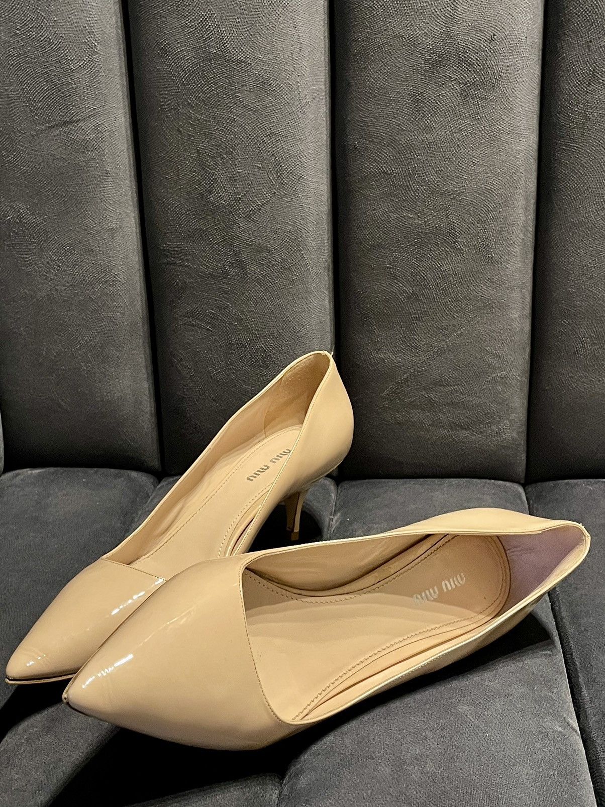 Miu Miu Miu Miu nude heels Size US 9.5 / IT 39.5 - 19 Thumbnail