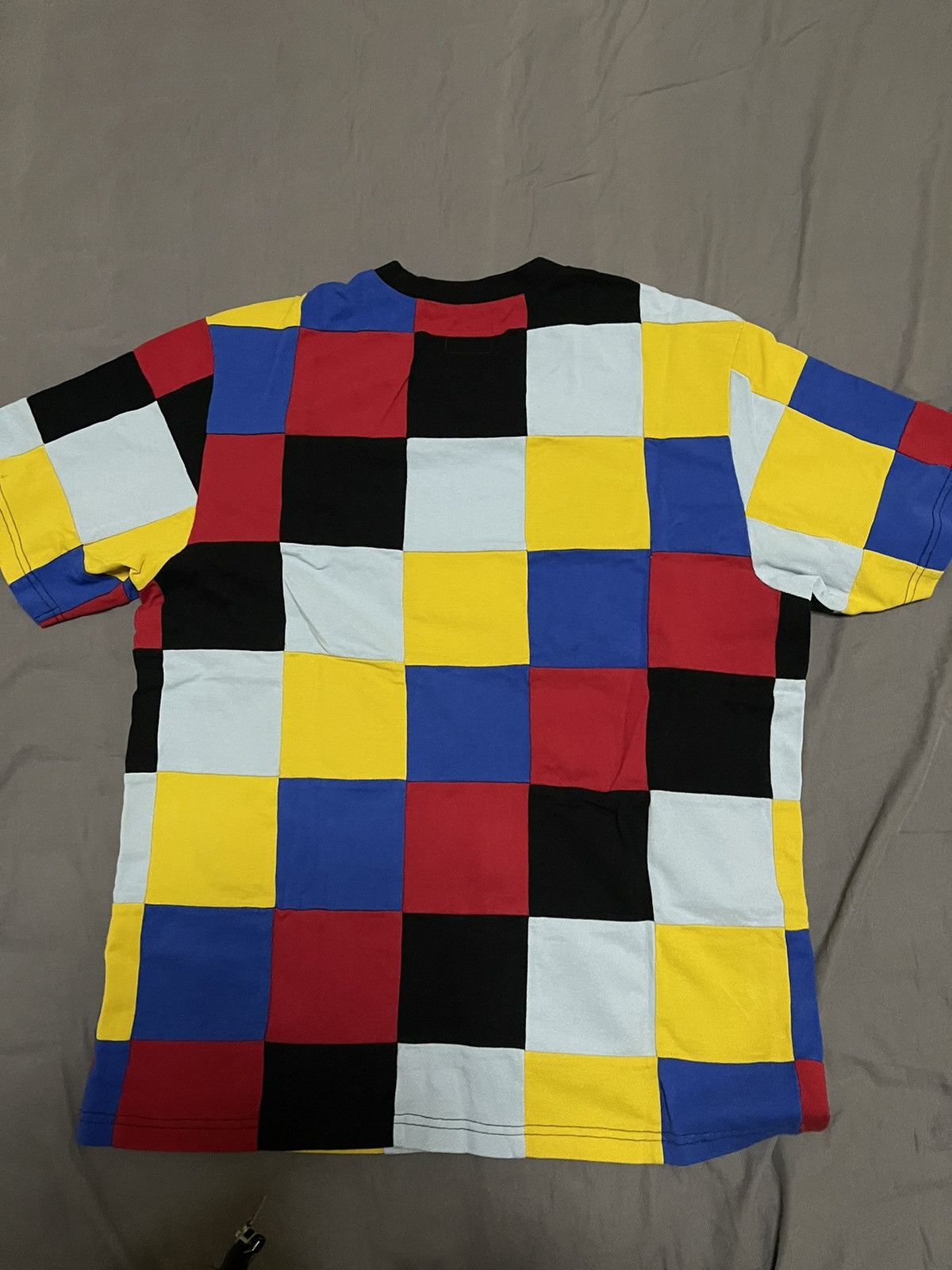 Supreme Supreme patchwork pique Tee red/yellow/blue Size US M / EU 48-50 / 2 - 2 Thumbnail