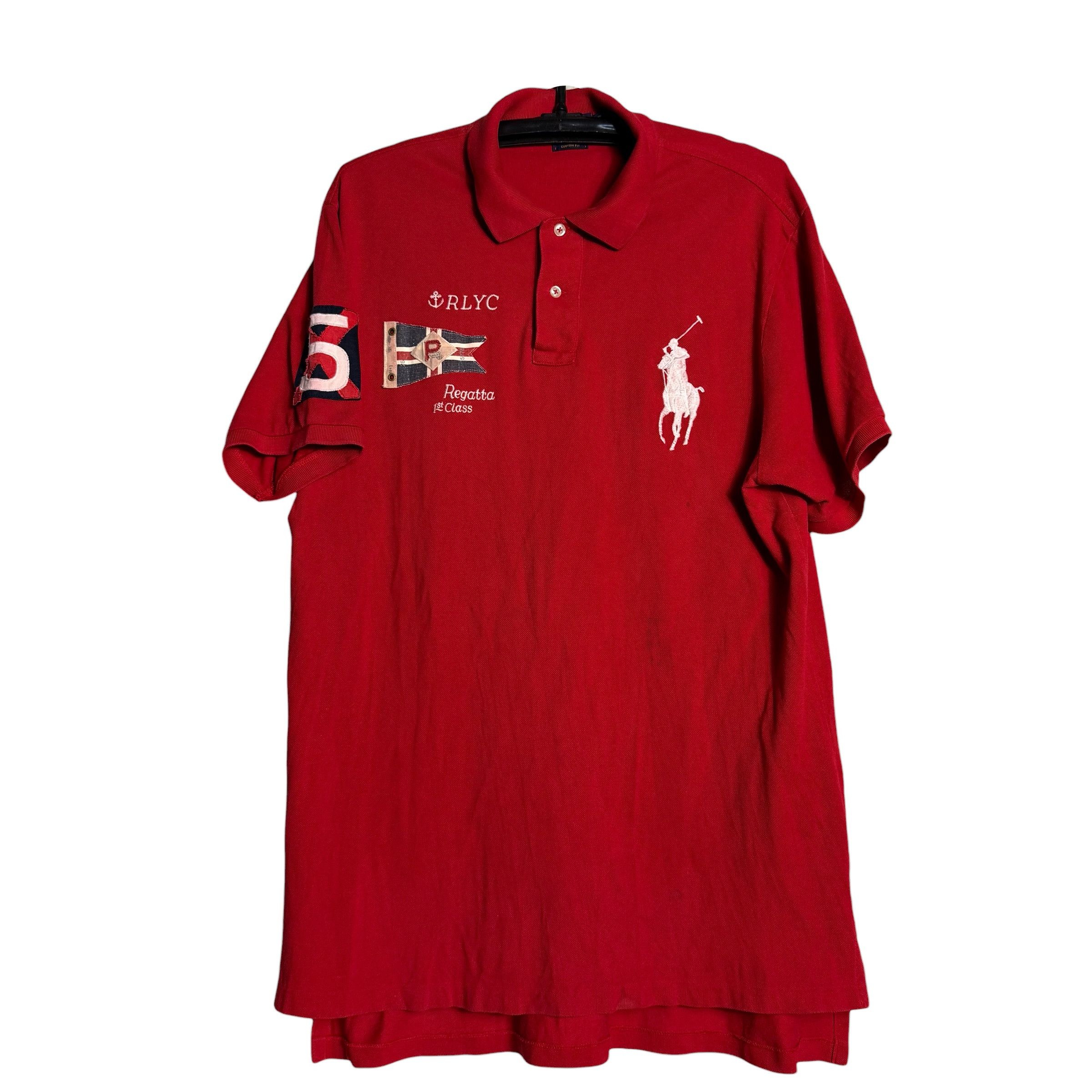 Polo RalphLauren big pony shirt 赤 MOSCOW Polo Ralph Lauren × Ralph Lauren × Vintage Polo Ralph Lauren