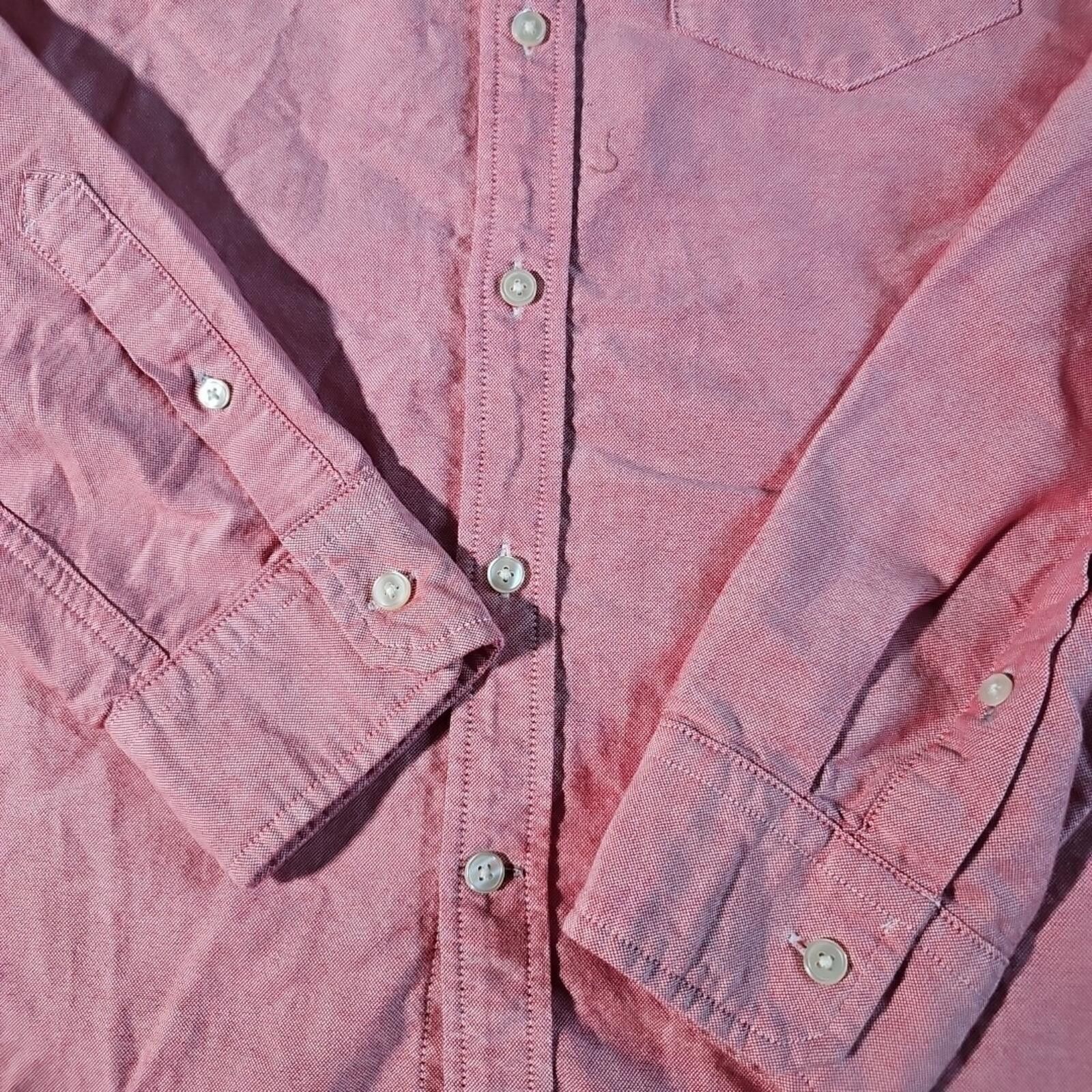American Eagle Outfitters American Eagle Classic Fit M Pink Button Up Shirt Size US M / EU 48-50 / 2 - 2 Thumbnail