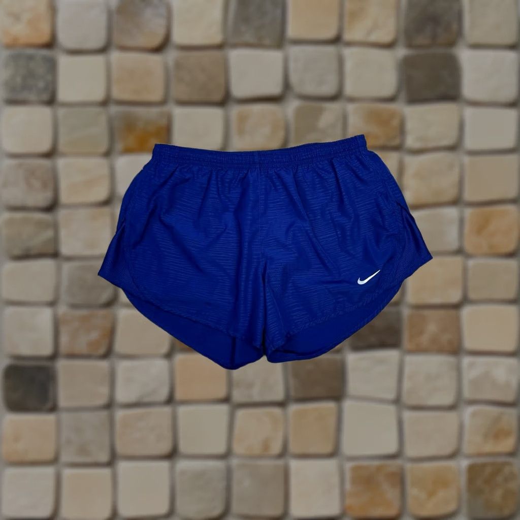 Nike Nike Running Shorts Womens Small Blue Dri Fit Short Liner Swoosh Logo Stretch Activewear Sports Size 28" / US 6 / IT 42 - 1 Thumbnail