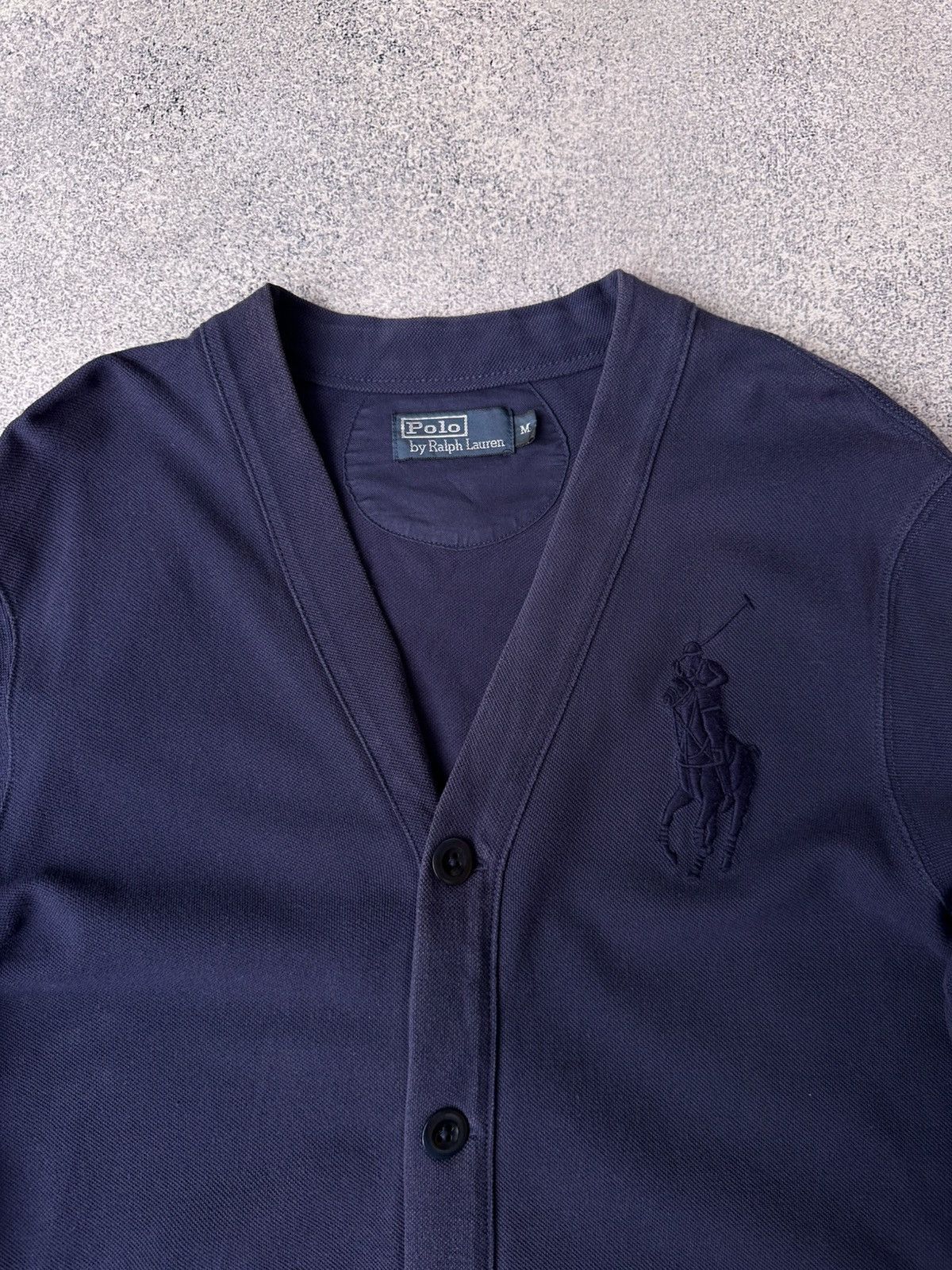Polo Ralph Lauren Vintage Polo Ralph Lauren Woman Washed Navy Cardigan Sweater Size M / US 6-8 / IT 42-44 - 5 Thumbnail