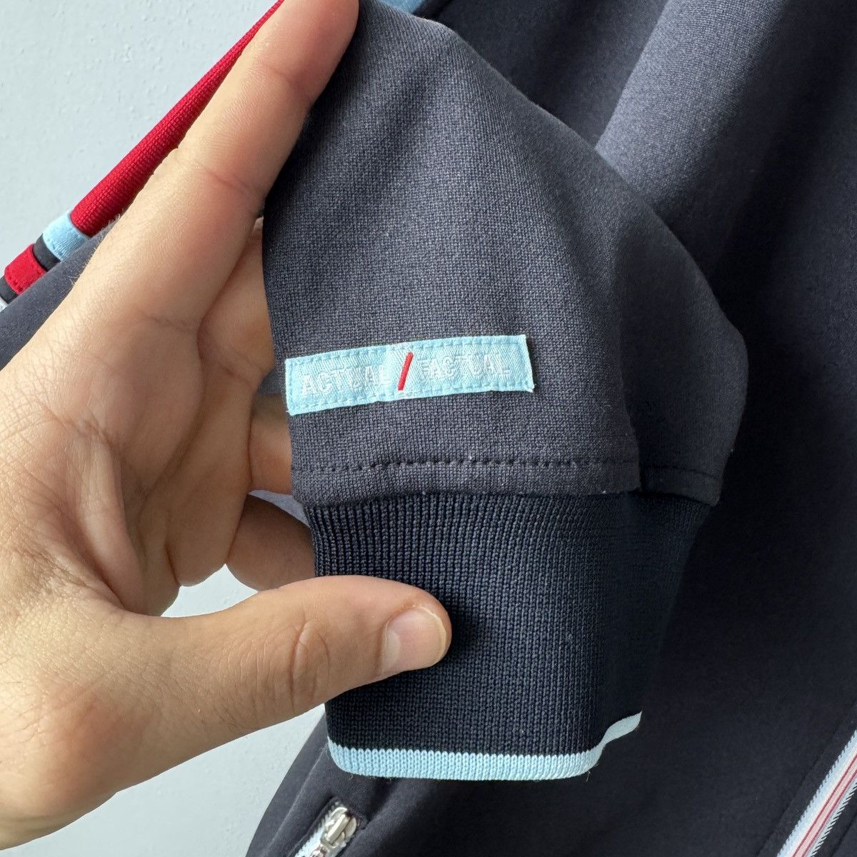 Ecko Unltd. Ecko Unltd. Track Jacket Size L Navy with Red Blue Stripes Size US L / EU 52-54 / 3 - 5 Thumbnail