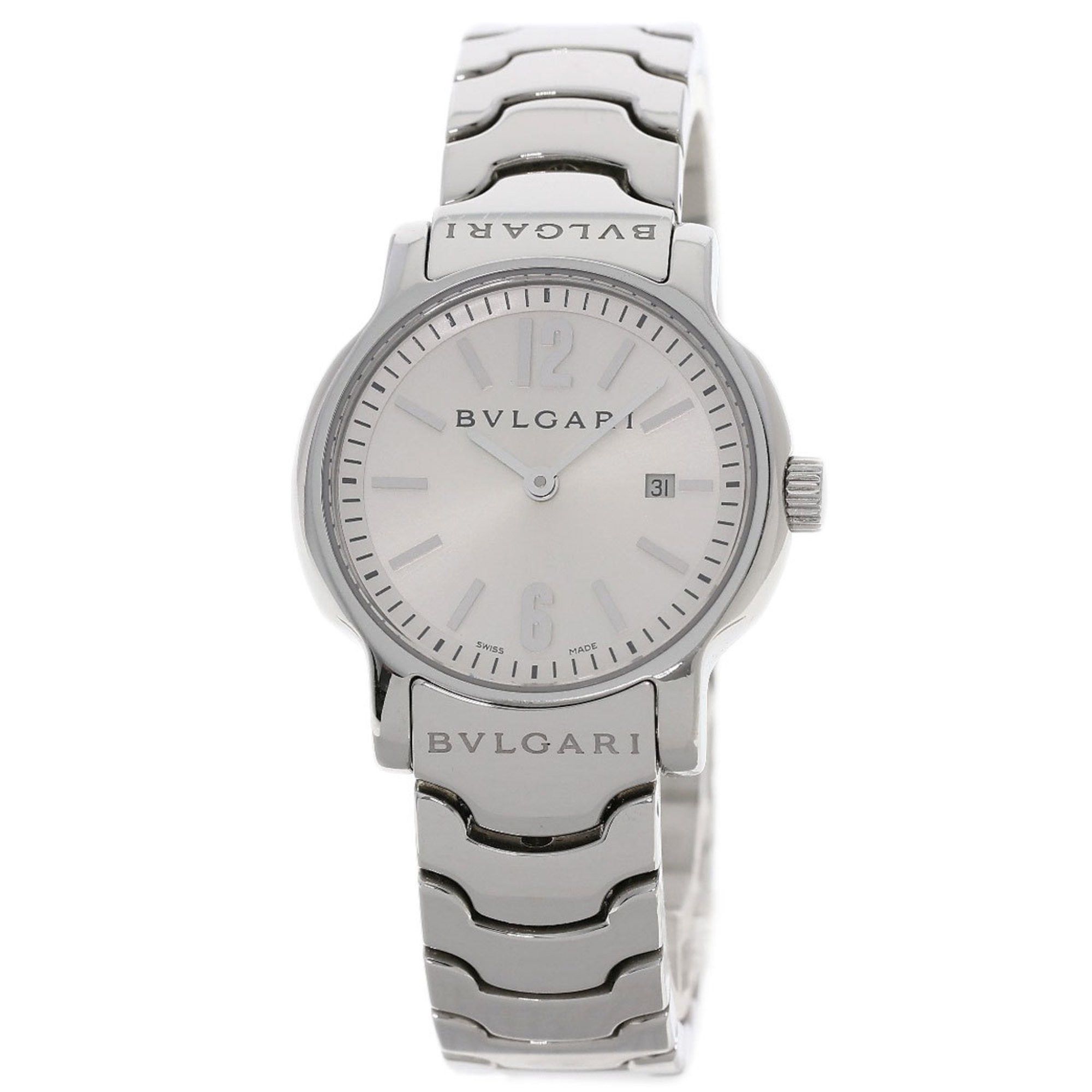 Bvlgari ST29S Solotempo Watch Stainless Steel SS Ladies