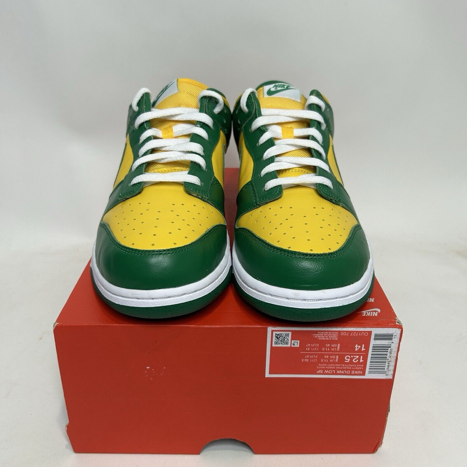 Nike Nike Dunk Low SP “Brazil/Varsity Maize Pine Green” 2024 Size US 12.5 / EU 45-46 - 2 Thumbnail