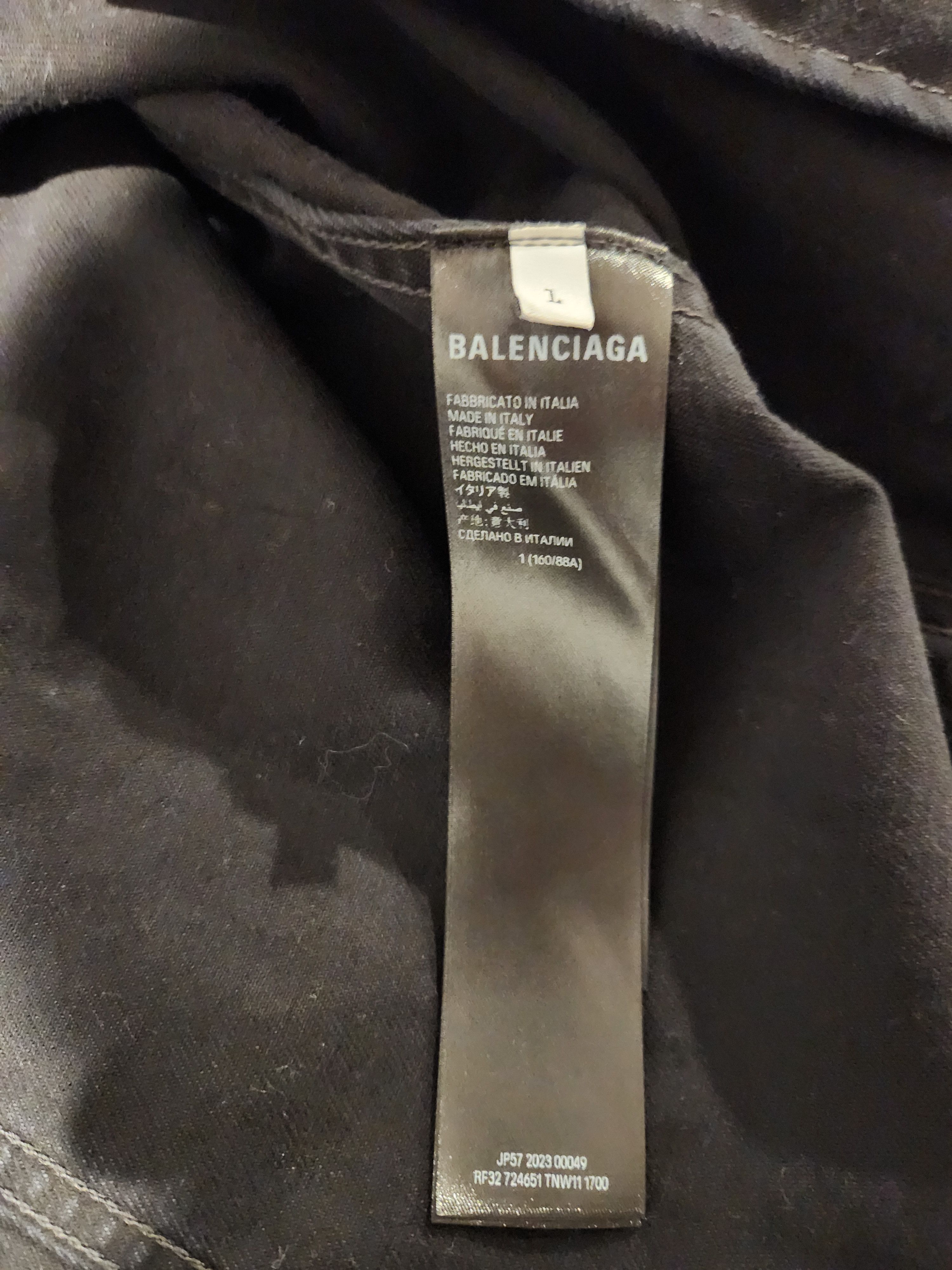 Balenciaga BALENCIAGA DENIM CAMPAIGN LOGO TAPE JACKET Size US S / EU 44-46 / 1 - 3 Thumbnail