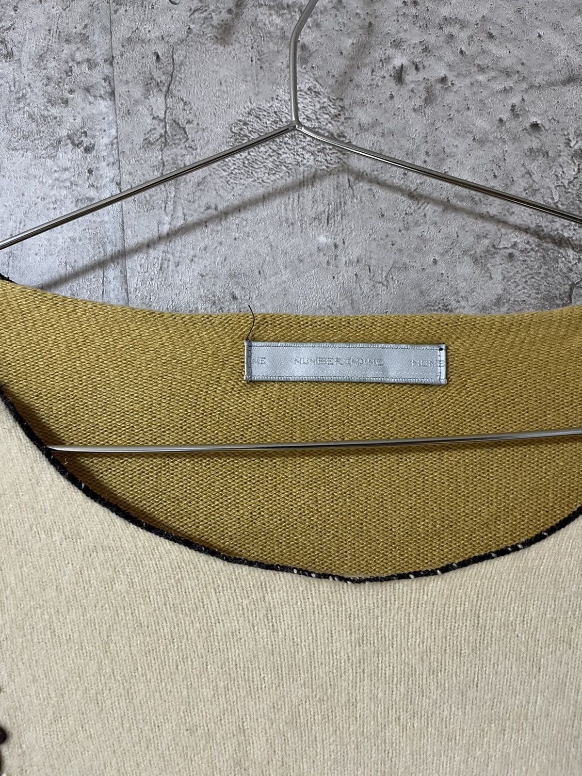Number (N)ine Number Nine 02AW “nowhere man" cashmere patchwork knit Size US M / EU 48-50 / 2 - 3 Thumbnail