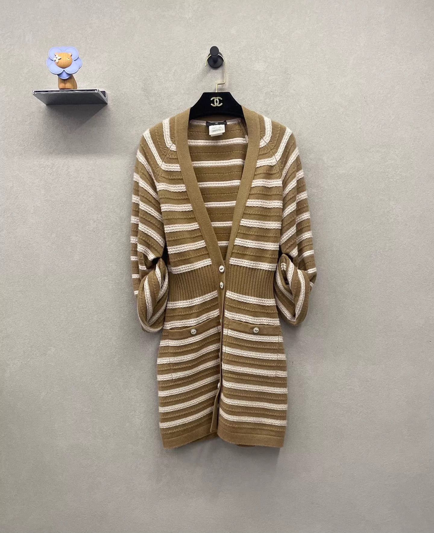 Chanel Chanel Camel French Waist-Cinched Slim Fit Dress 38 Size S / US 4 / IT 40 - 1 Thumbnail