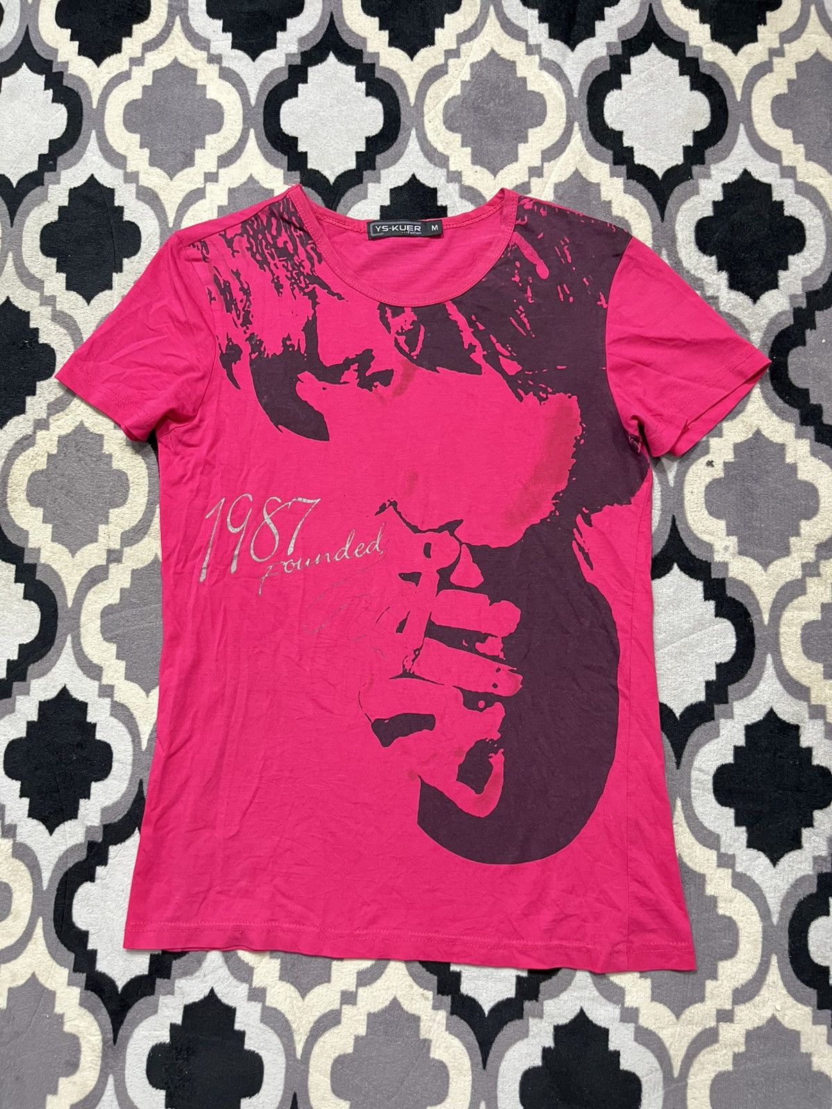 Hysteric Glamour Japanese ys kuer face tshirt Size US M / EU 48-50 / 2 - 1 Thumbnail