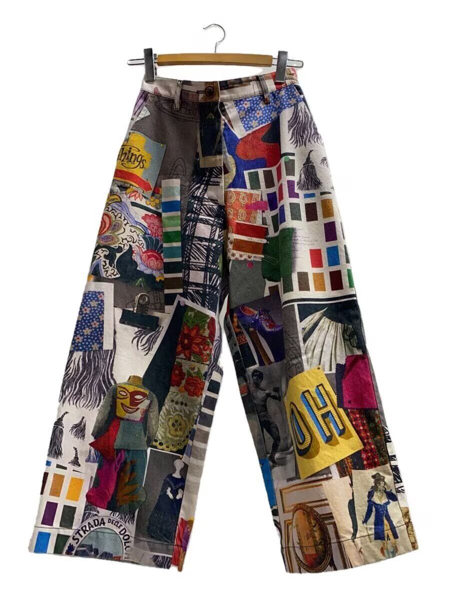 Vivienne Westwood All Over Graphic Collage Wide Leg Pants Size 25" / US 0 / IT 36 - 1 Thumbnail