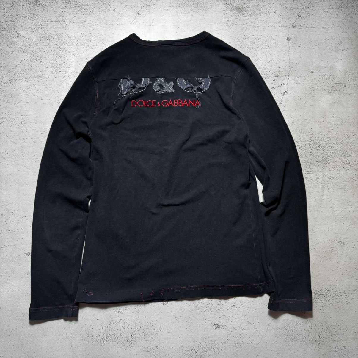 トップス 2000s Dolce&Gabbana Long Sleeve Archive Dolce & Gabbana archive dolce gabbana distressed long sleeve with