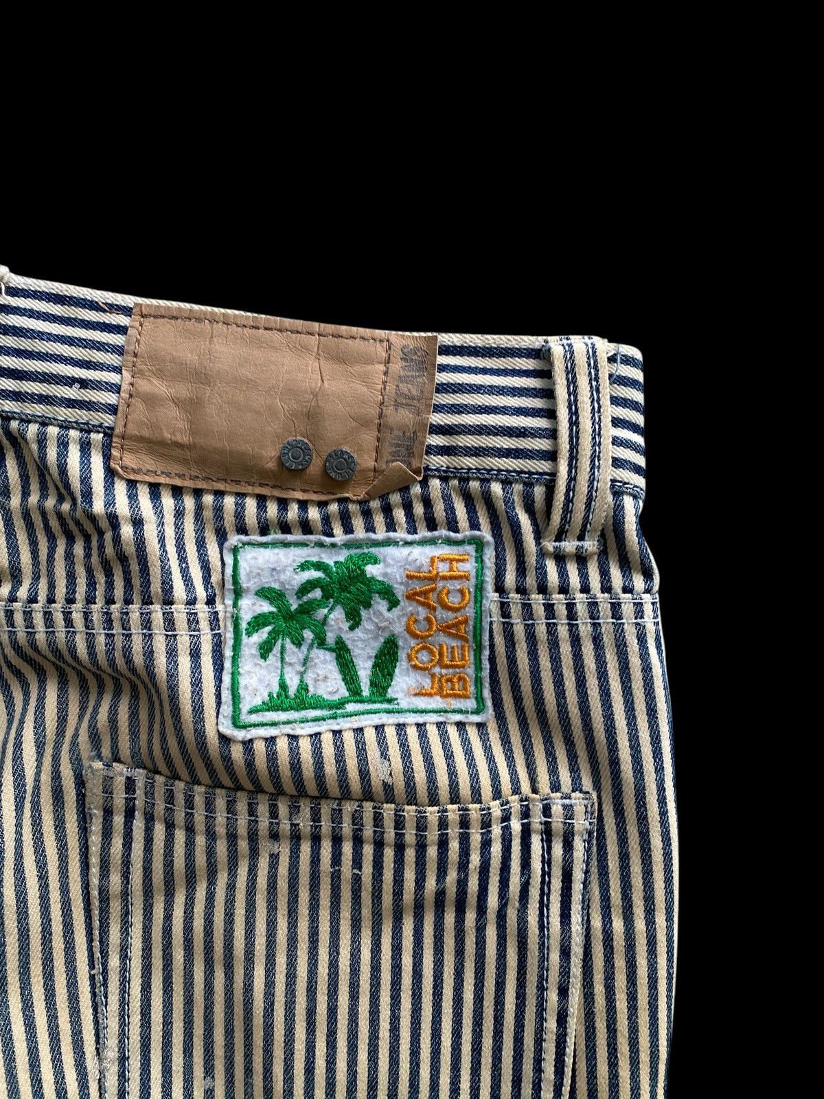Hysteric Glamour × Japanese Brand × Vintage Vintage Clone jeans patchwork striped jail rare design Size US 32 / EU 48 - 7 Thumbnail