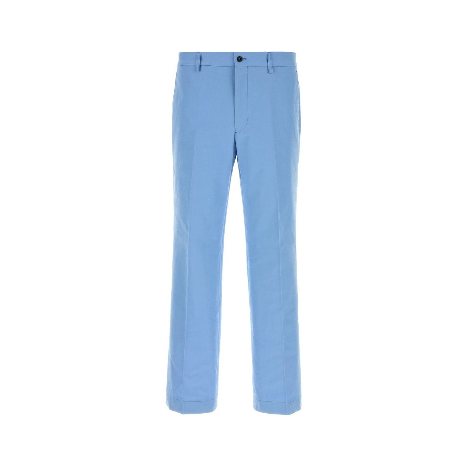 Prada PRADA Light Blue Poplin Pants New & Authentic (Men's size:US Size US 34 / EU 50 - 1 Thumbnail