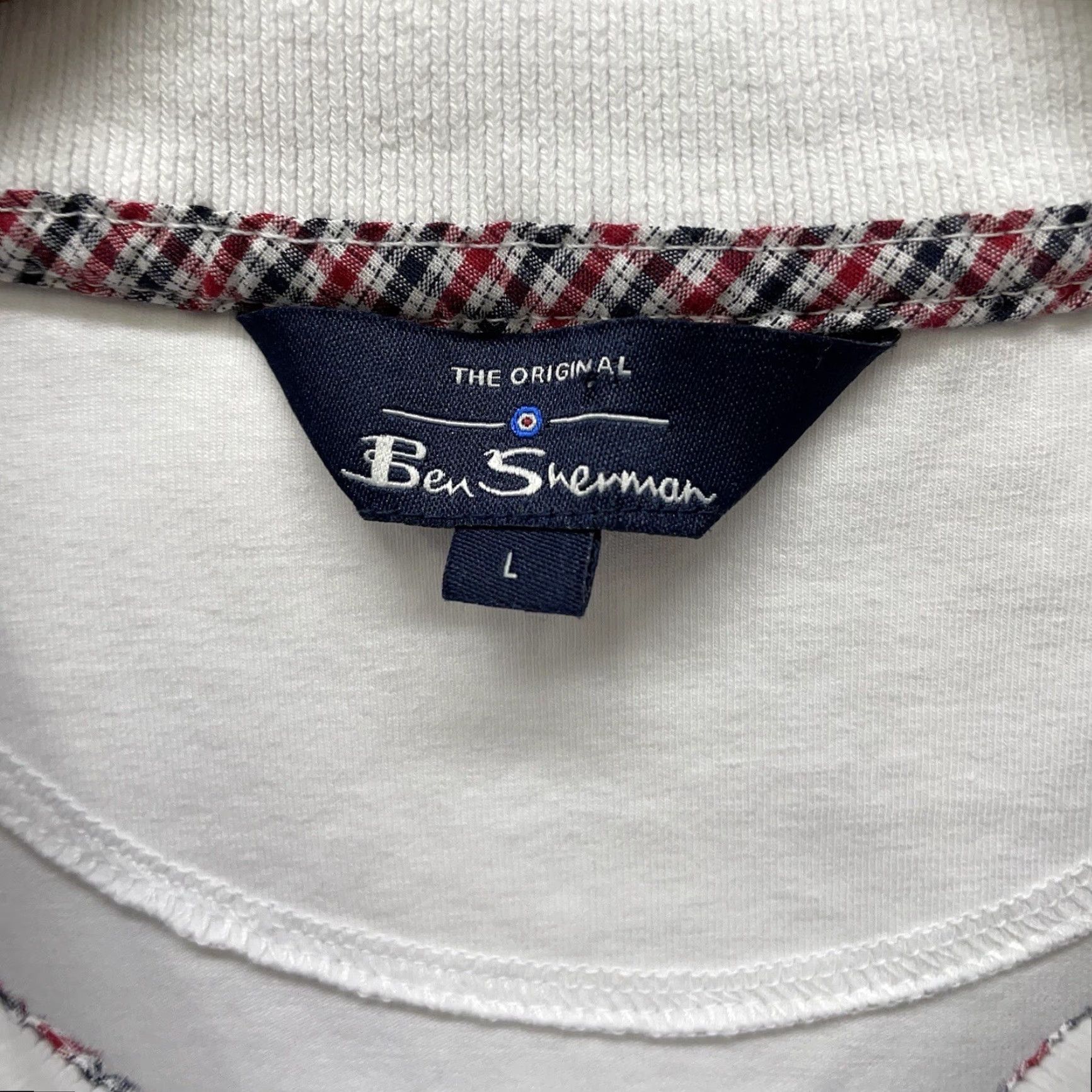 Ben Sherman VINTAGE Ben Sherman Pullover Half-Zip Mens L White Polyester Zip Overcoat Size US L / EU 52-54 / 3 - 4 Thumbnail